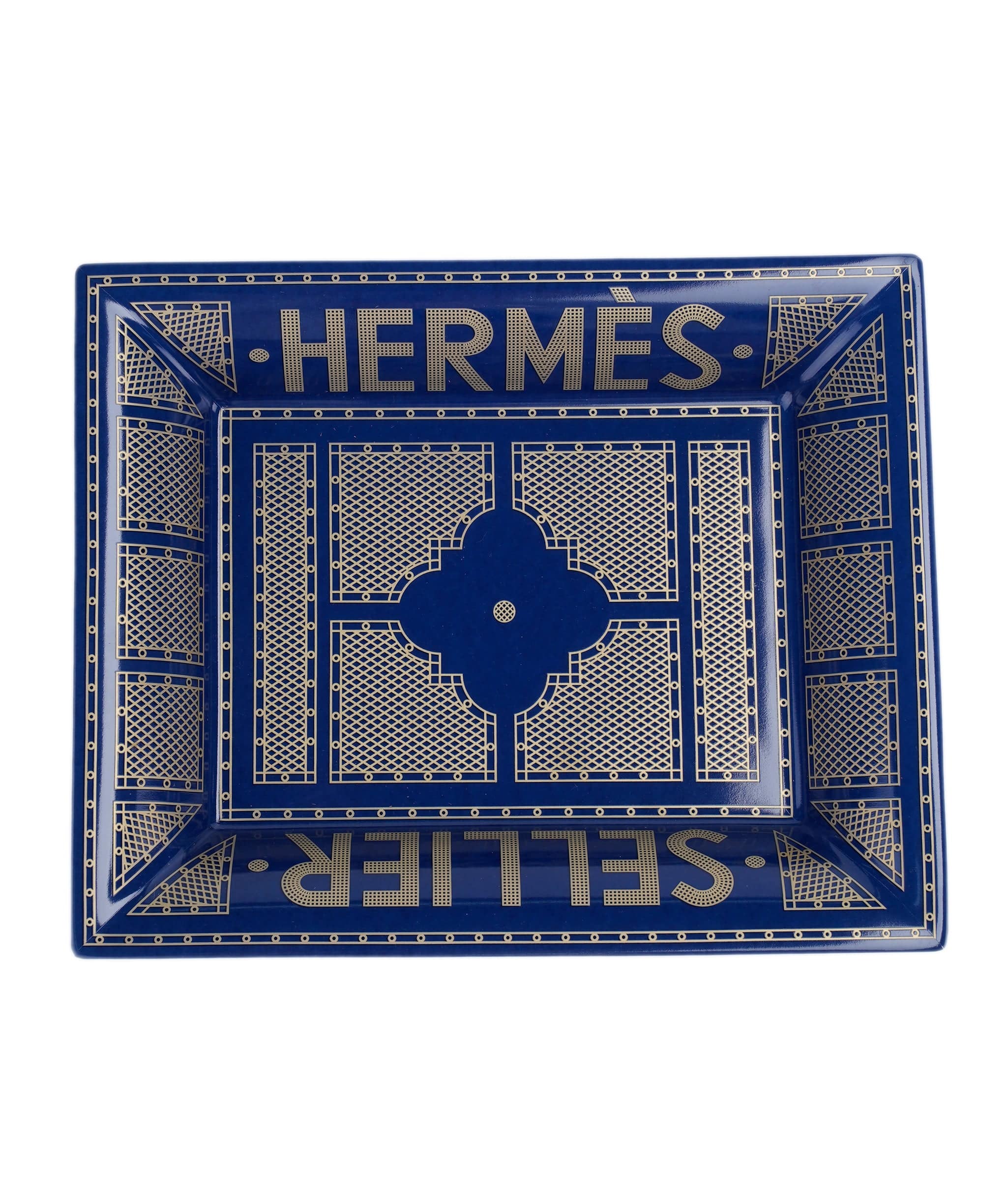 Hermès Hermes Change Tray Hermes Sellier  Blue Roi 014034AG