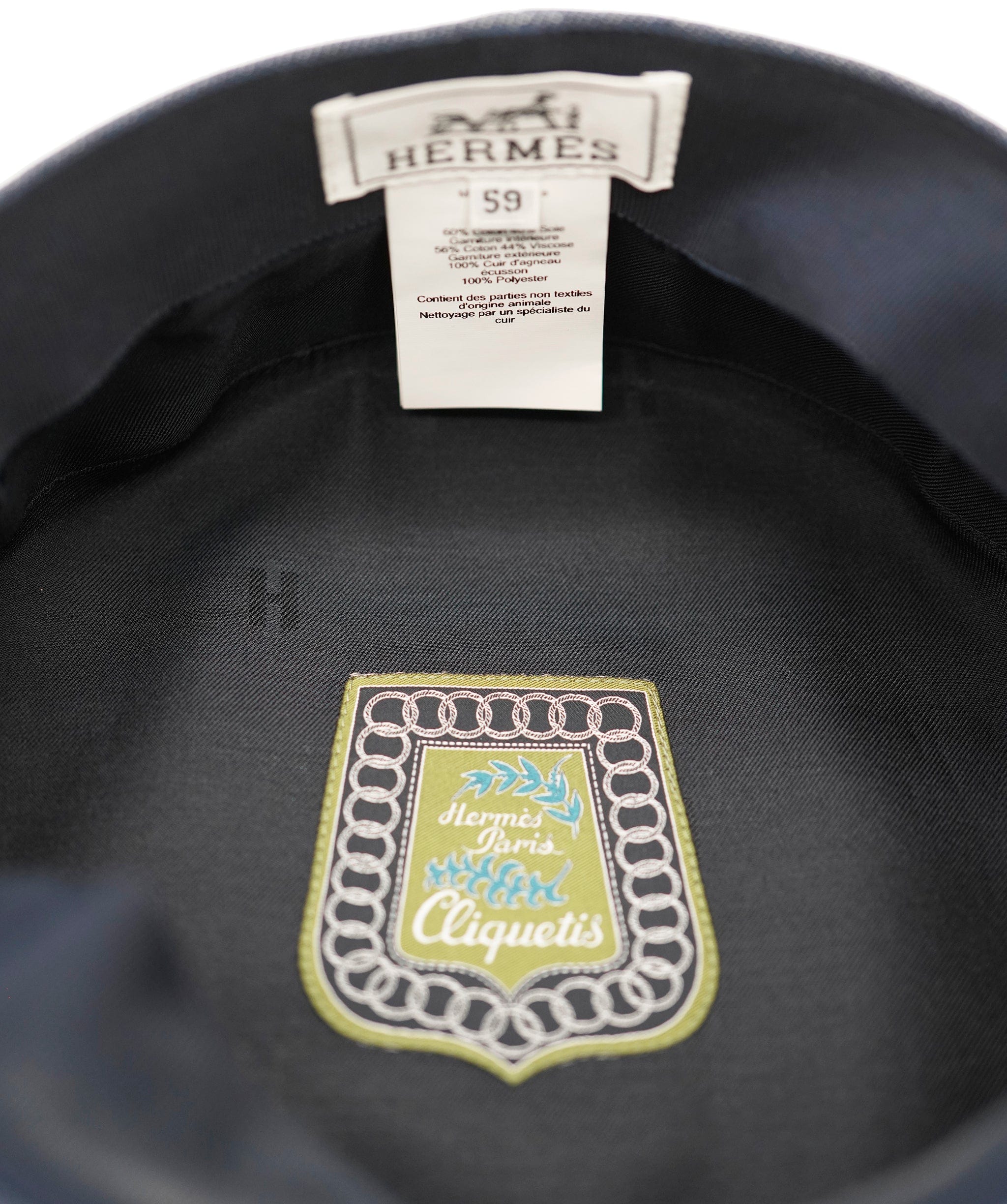 Hermès Hermes dark wash denim hat - AJC0763