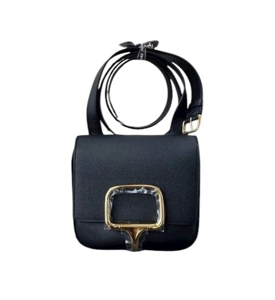 Hermès Hermes Della Cavalleria Mini Black Epsom GHW SYCYB1046