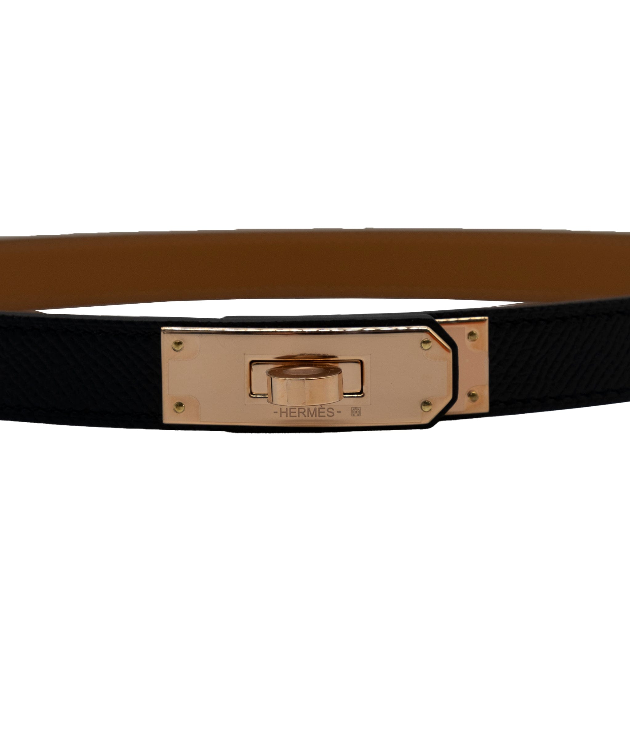 Hermès Hermes Kelly Belt Black RGHW