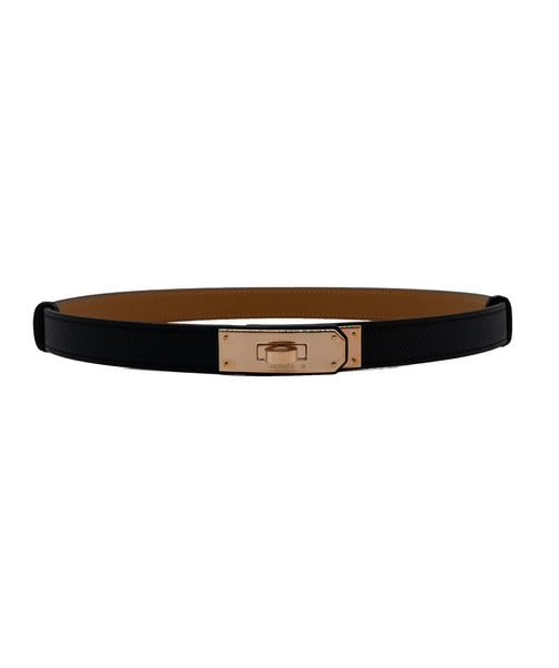 Hermes kelly clearance belt black