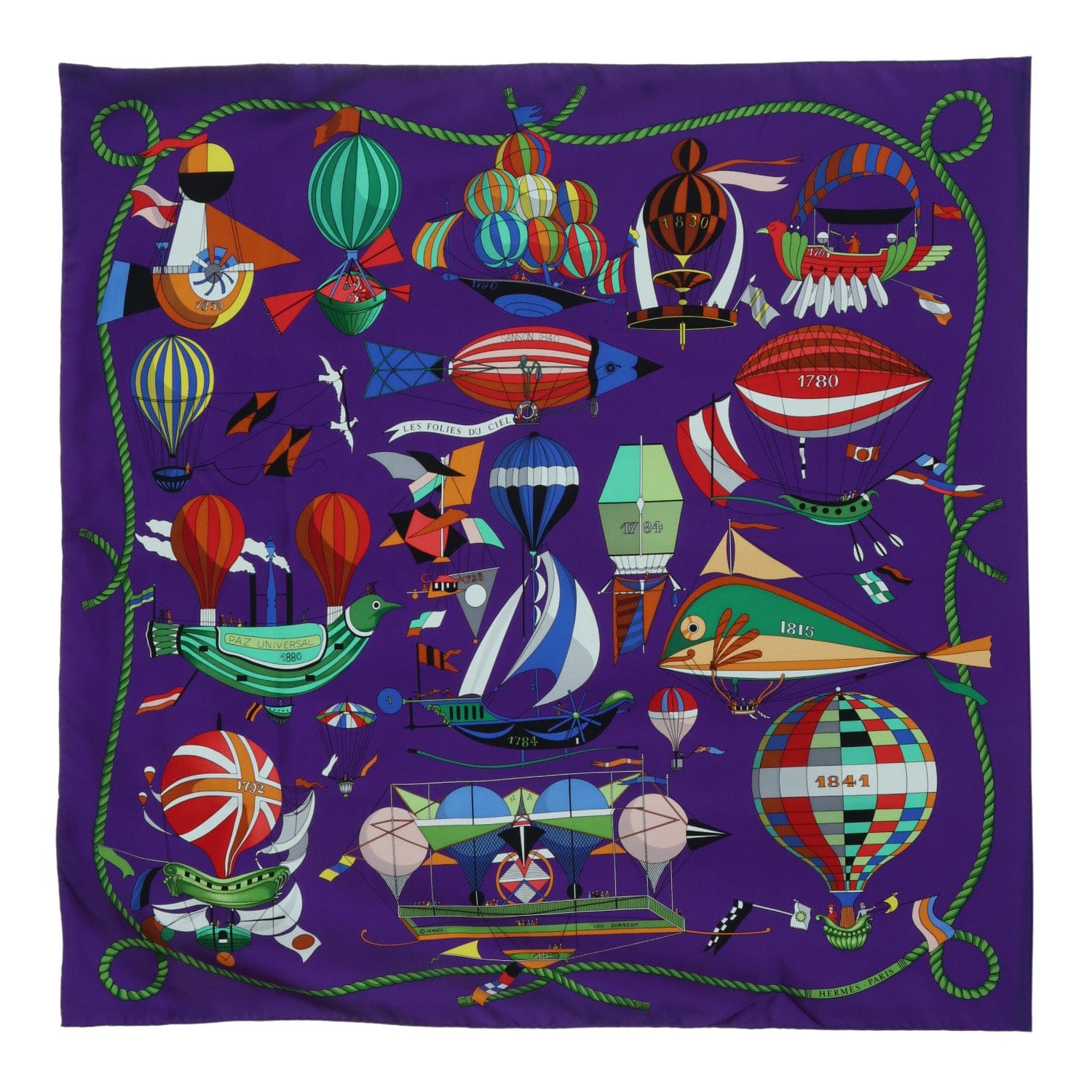Hermès Hermès Les Folies Du Ciel Scarf