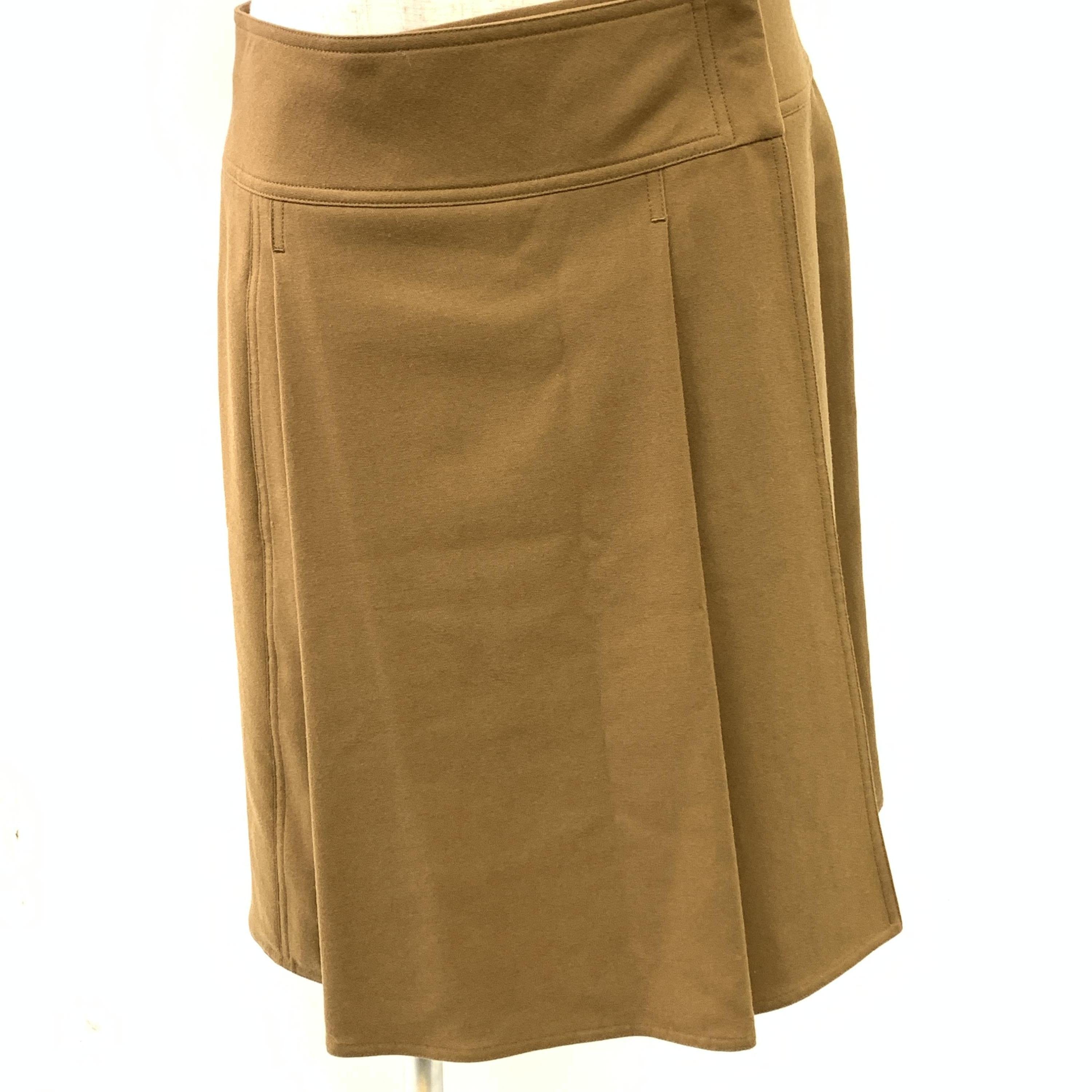 Hermès Hermès Midi Skirt In Warm Brown Shade C326794