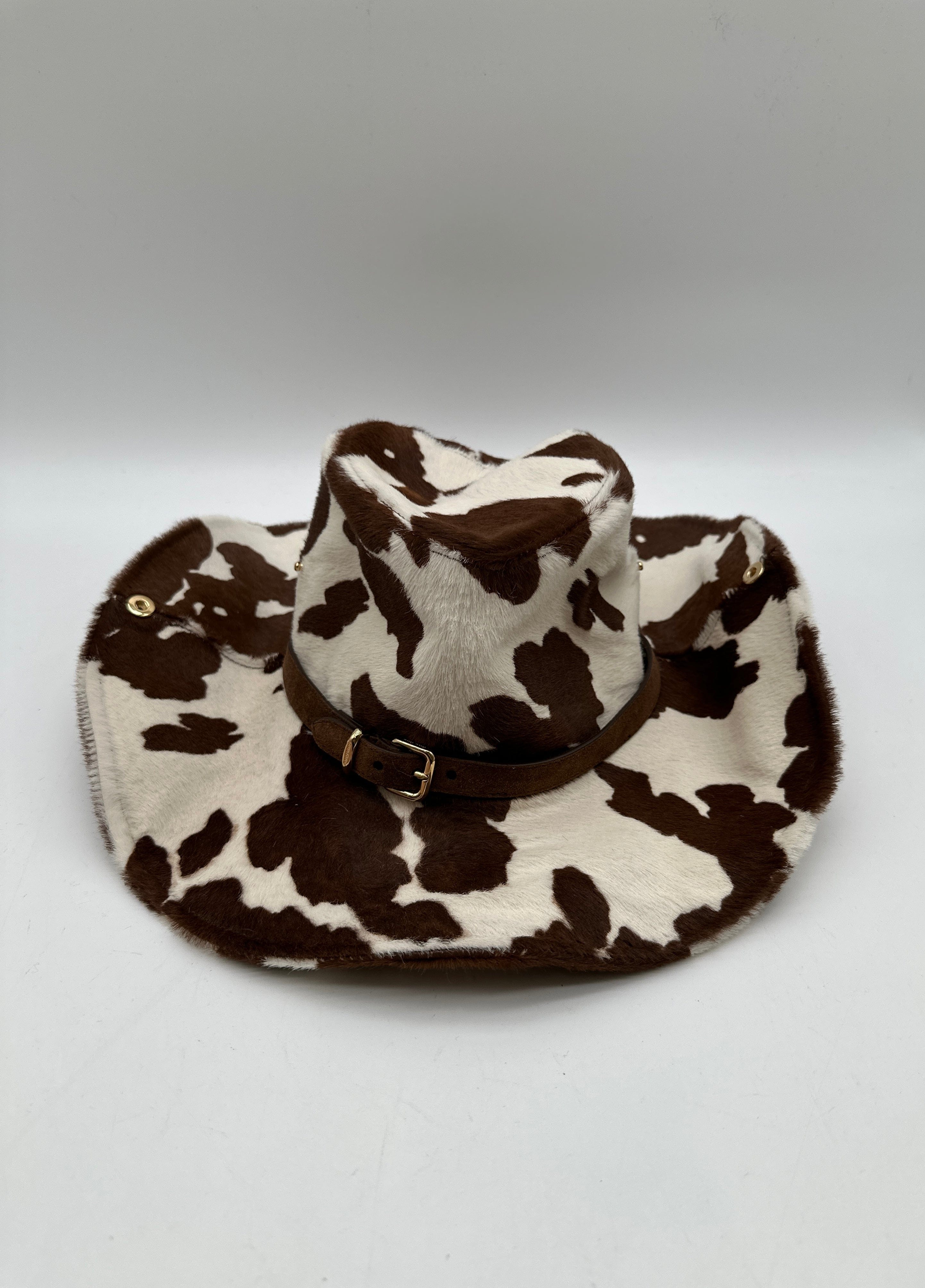 Hermès Hermès Miu Miu Printed leather cowboy hat S PCA991