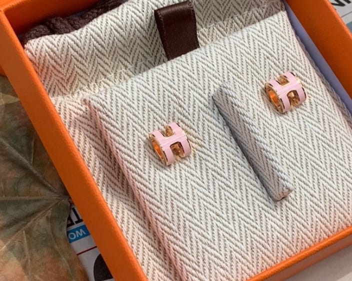 Hermes Hermes Pink Pop H Earing ALC4029