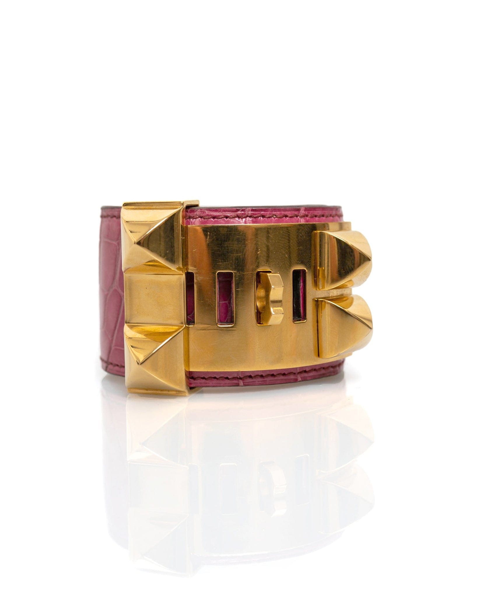 Hermès Hermes Alligator CDC bracelet pink  AVL1245