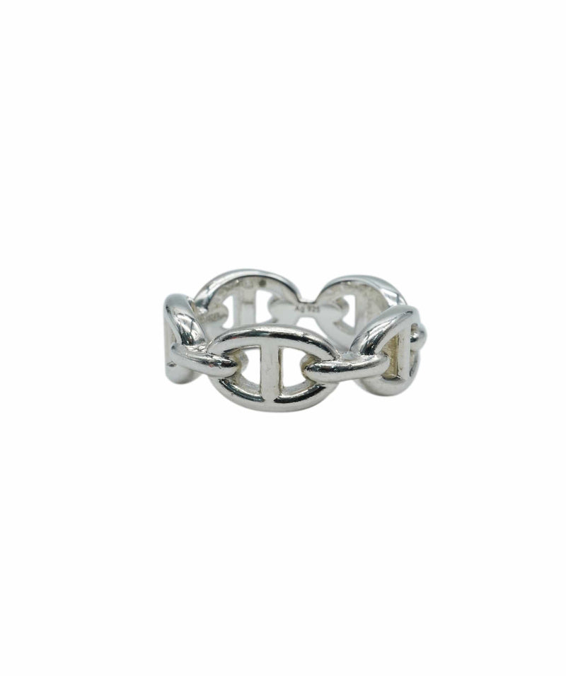 Hermès Hermes Chaine d'Ancre Enchainee Silver ring, small model ALC1058