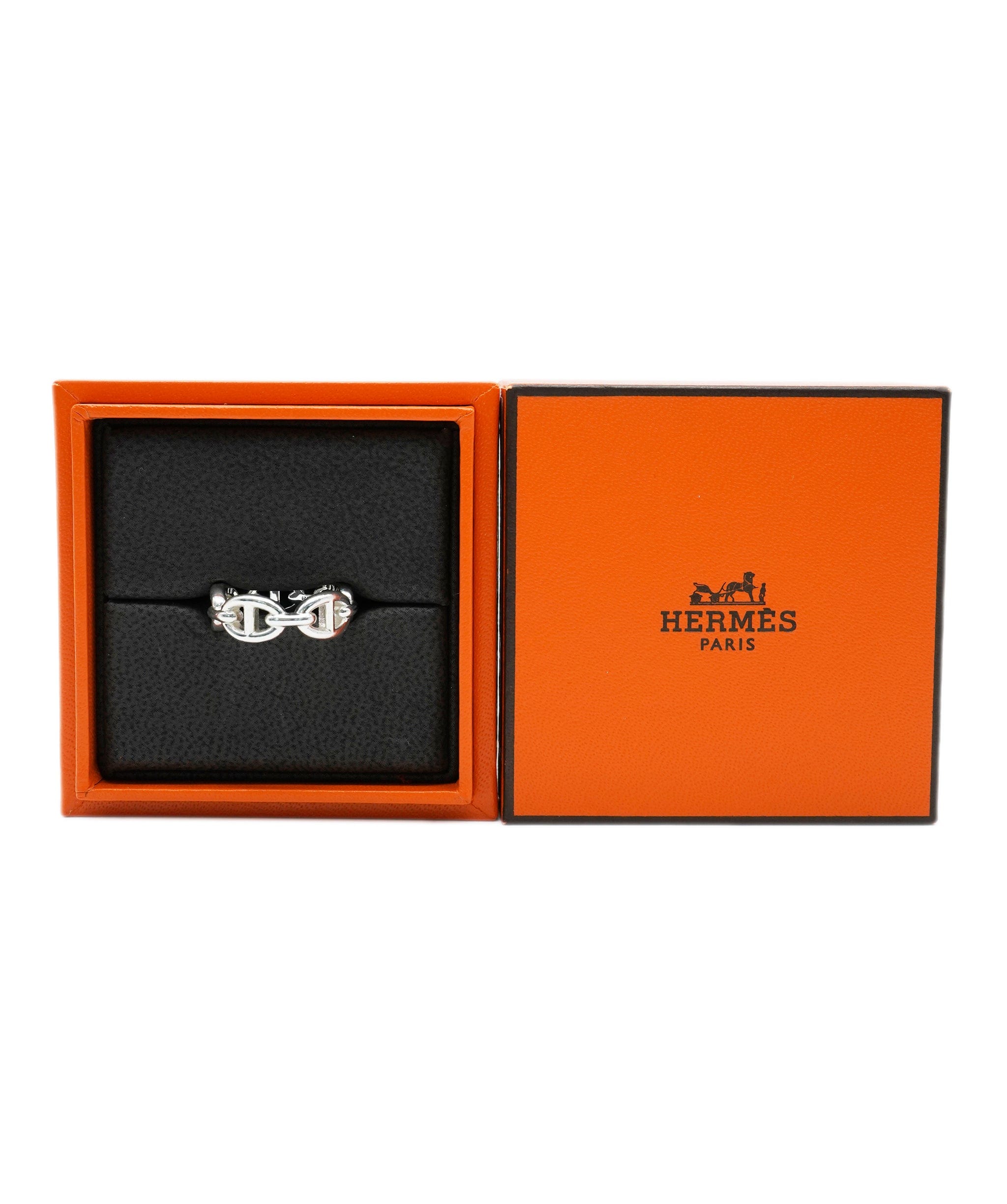 Hermès Hermes Chaine d'Ancre Enchainee Silver ring, small model ALC1058