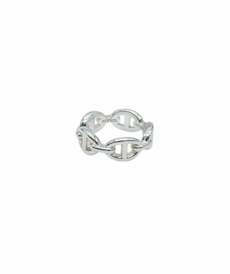 Hermès Hermes Chaine d'Ancre Enchainee Silver ring, small model ALC1058