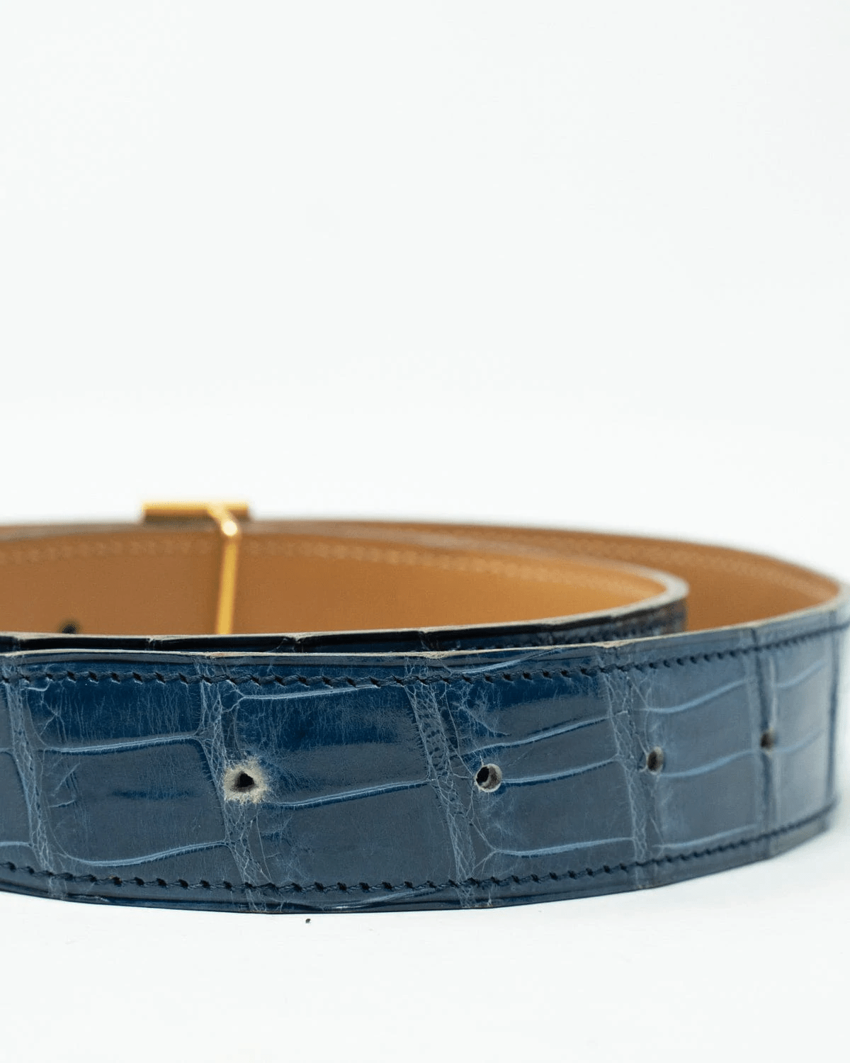 Hermès Hermes Crocodile Leather H Belt - AGL1838