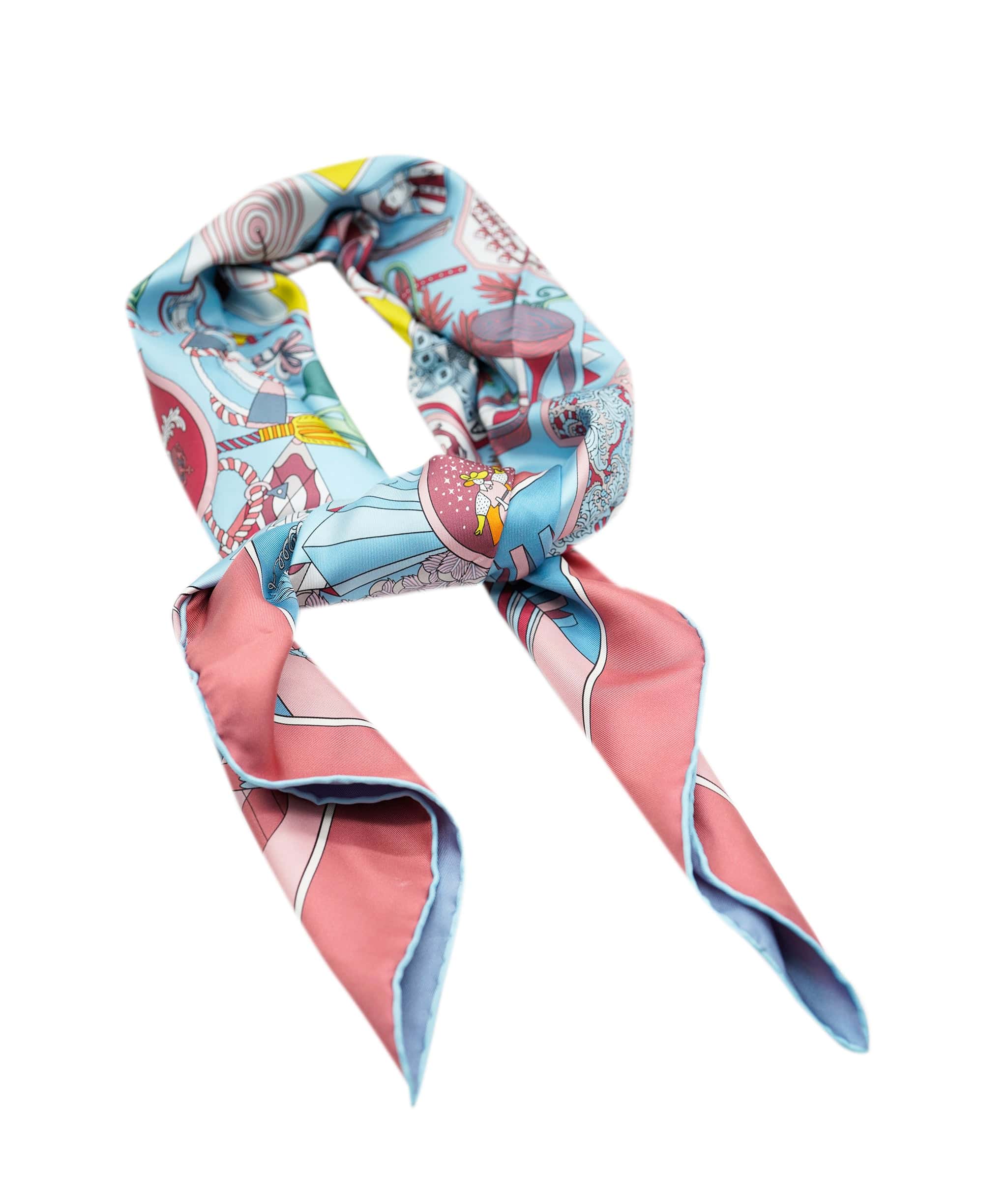 Hermès Hermes double side 90x90 silk scarf, brand new AVL1144