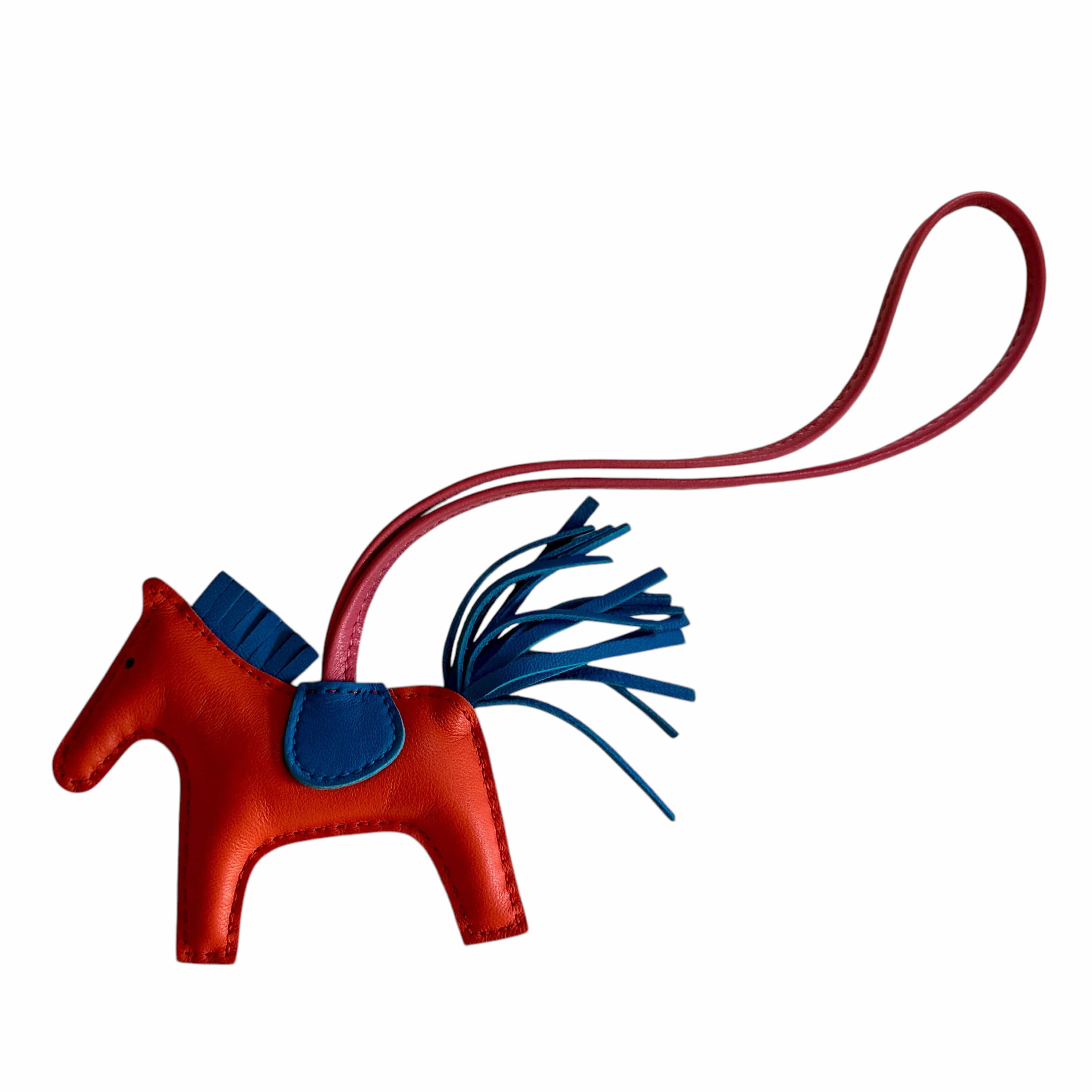 Hermes 8. Hermes Rodeo PM Bag Charm Orange/Blue/Pink