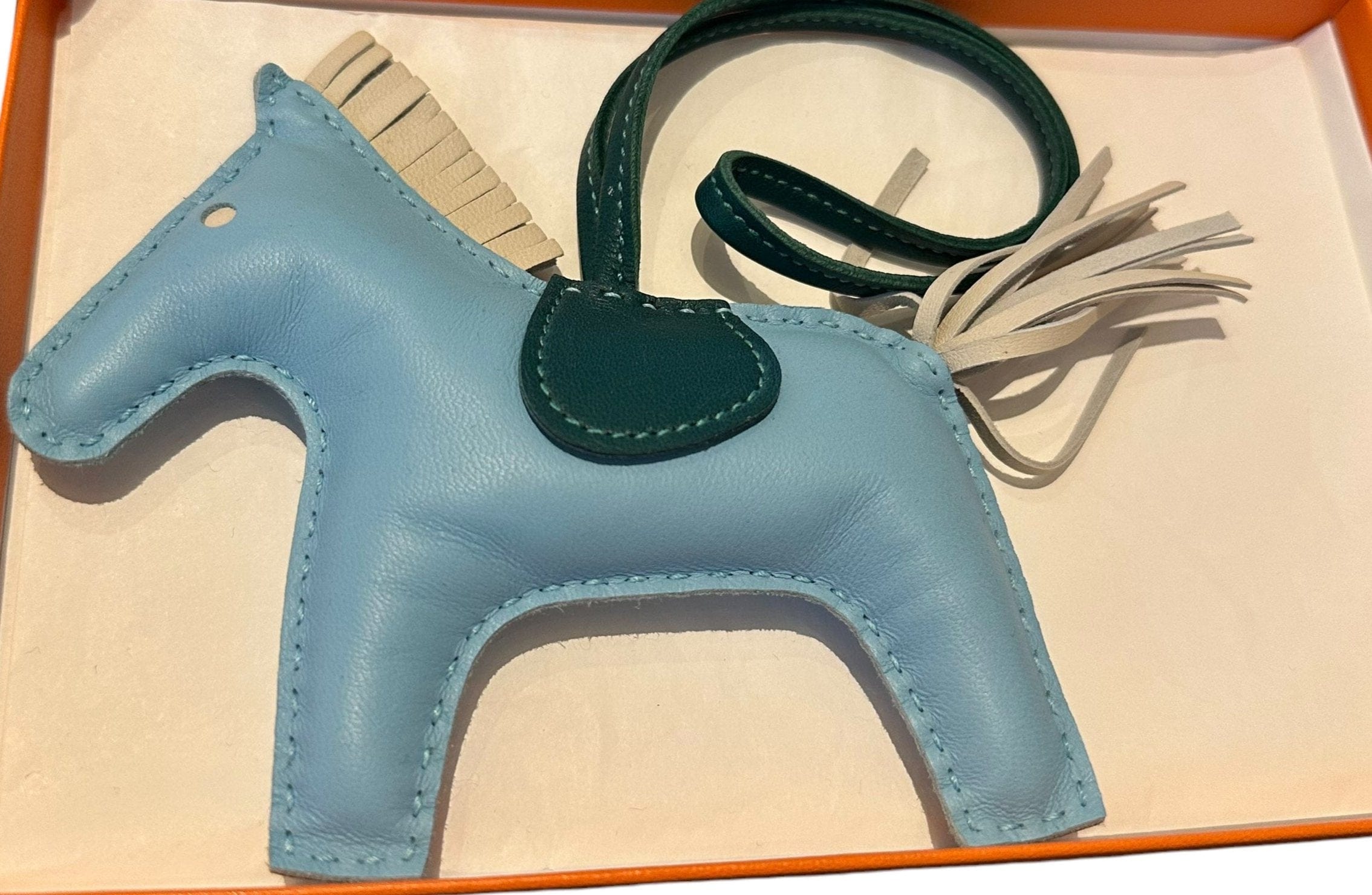 Hermes Hermes Blue/Green MM Rodeo