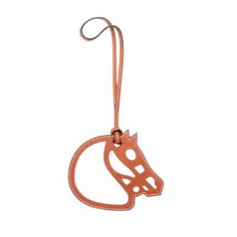 Hermes Hermes Horse Head Bag Charm Brown