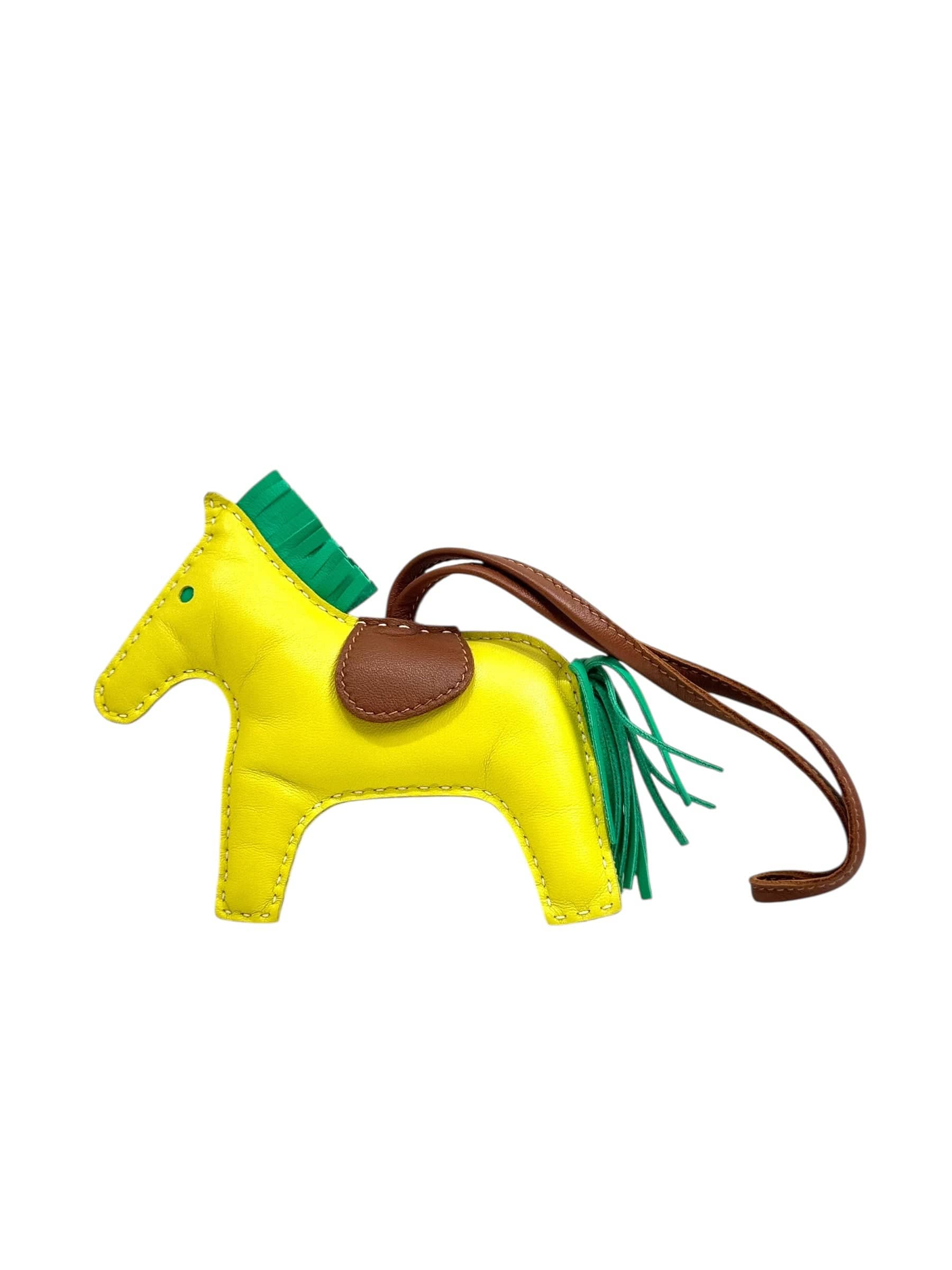 Hermes Hermes Rodeo MM Lime/Brown/Green