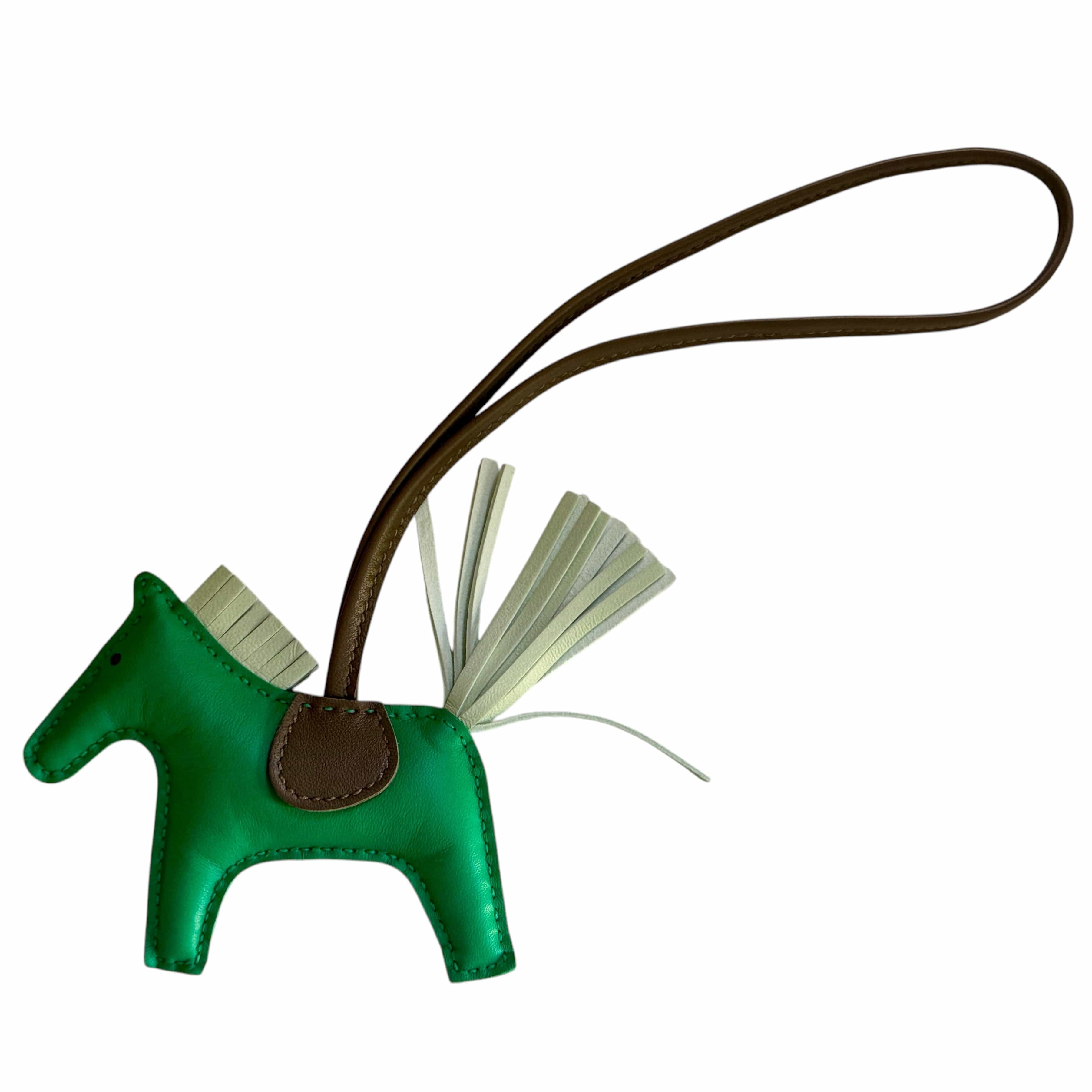 Hermes Hermes Rodeo PM Bag Charm Green/Vertfizz/Etoupe