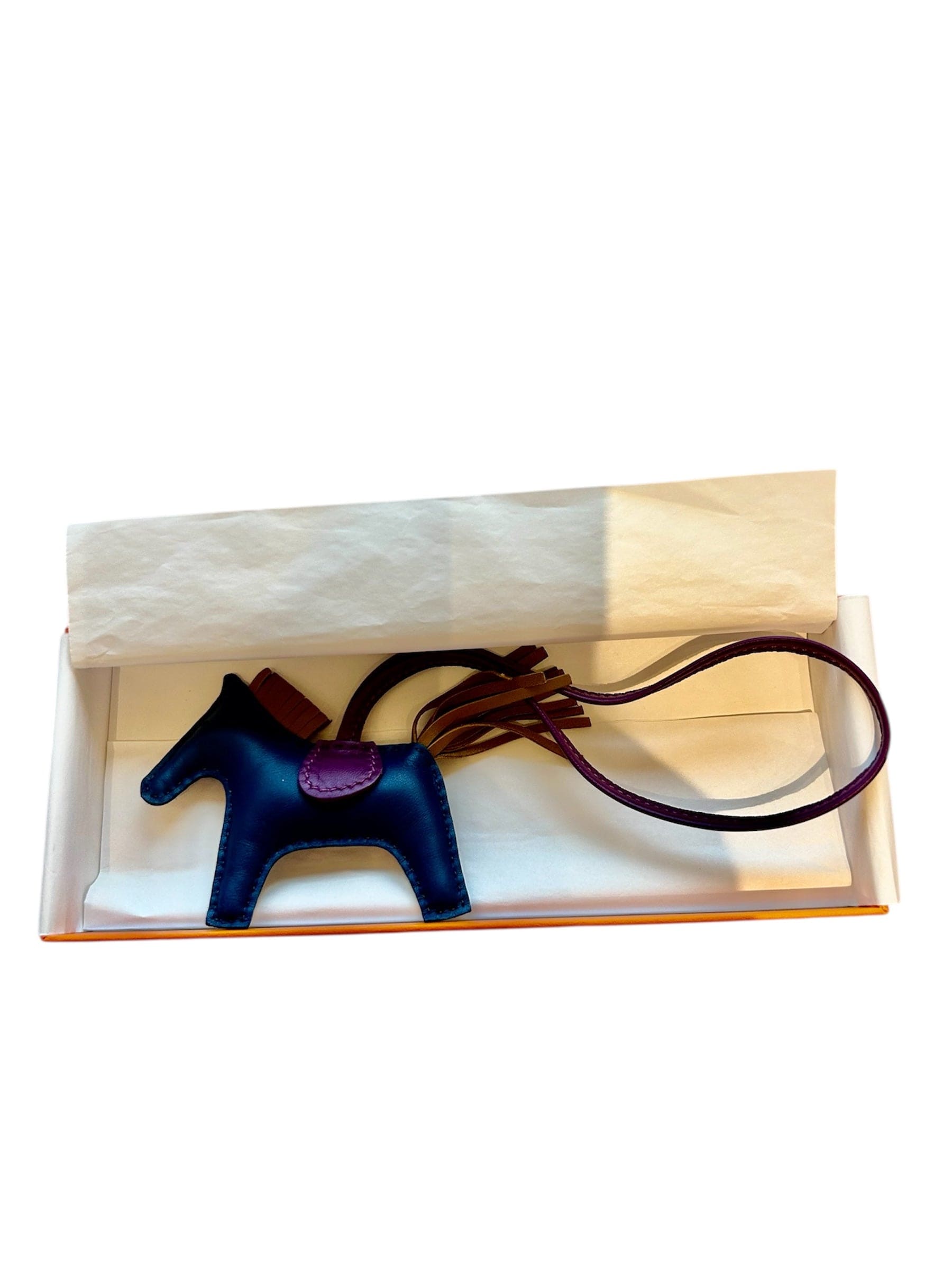 Hermes Hermes Rodeo PM Bag Charm Navy/purple/brown