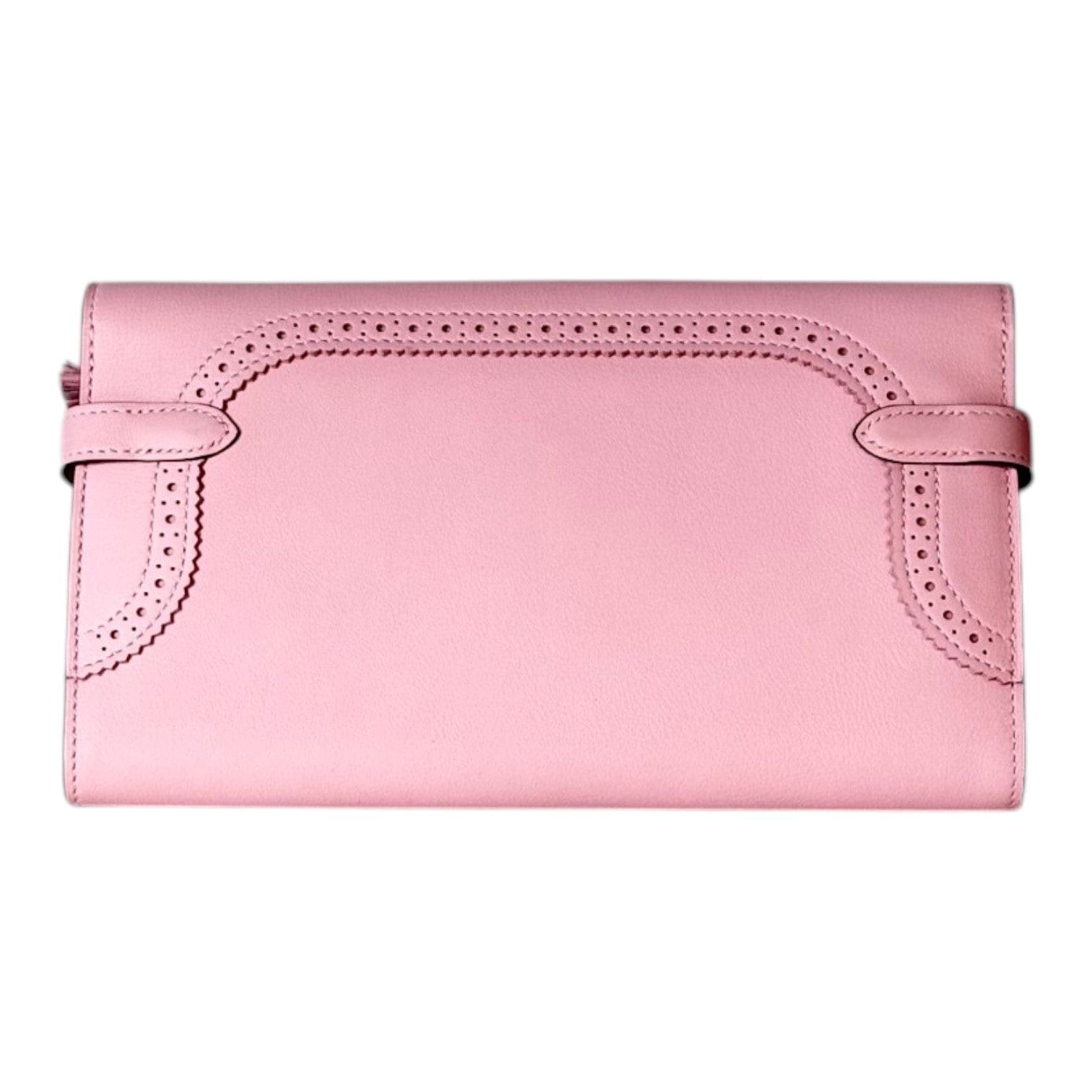 Hermes Hermes Kelly Swift Pink Long Wallet with Ghliilies Detail