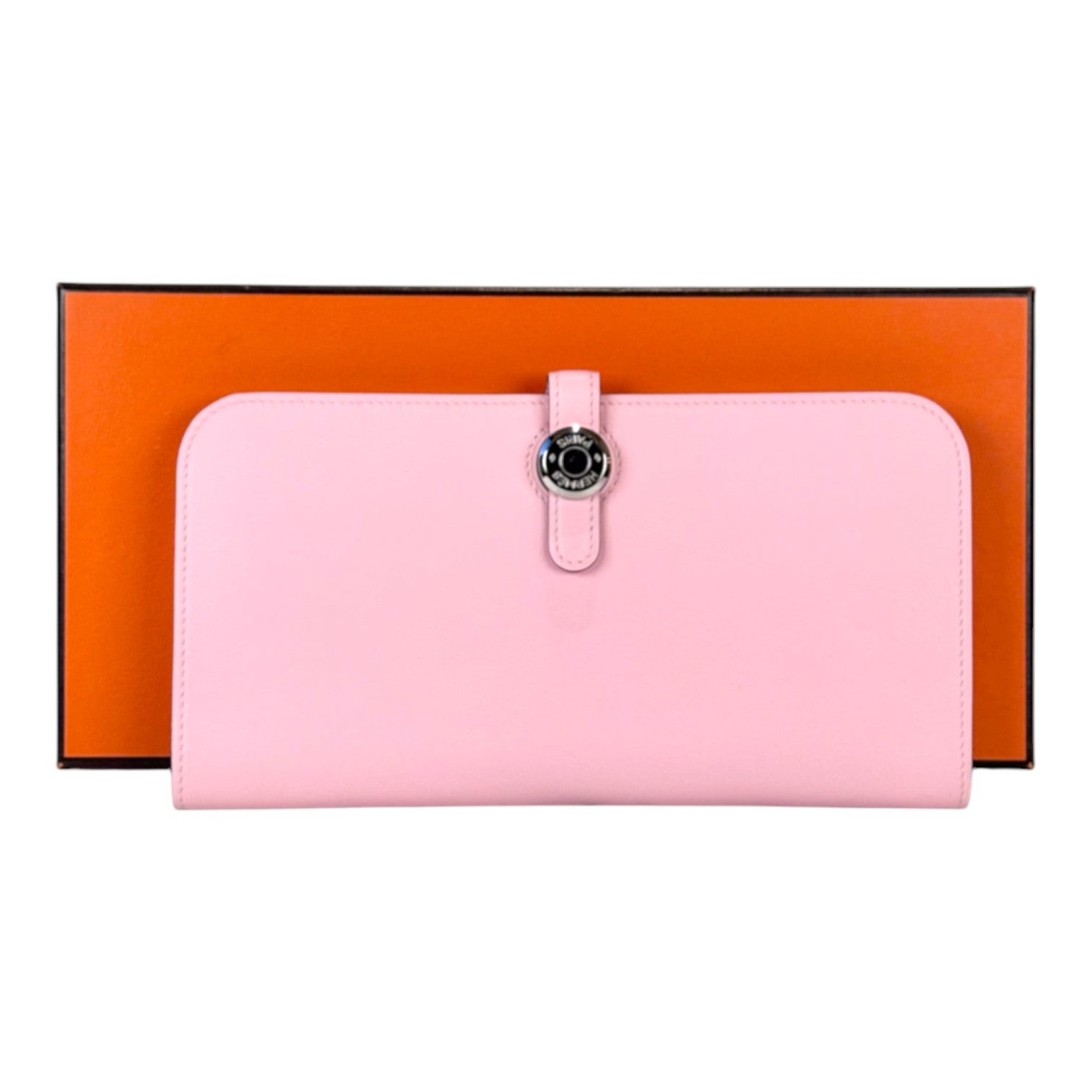 Hermes Hermes Pink Dogon Long Wallet