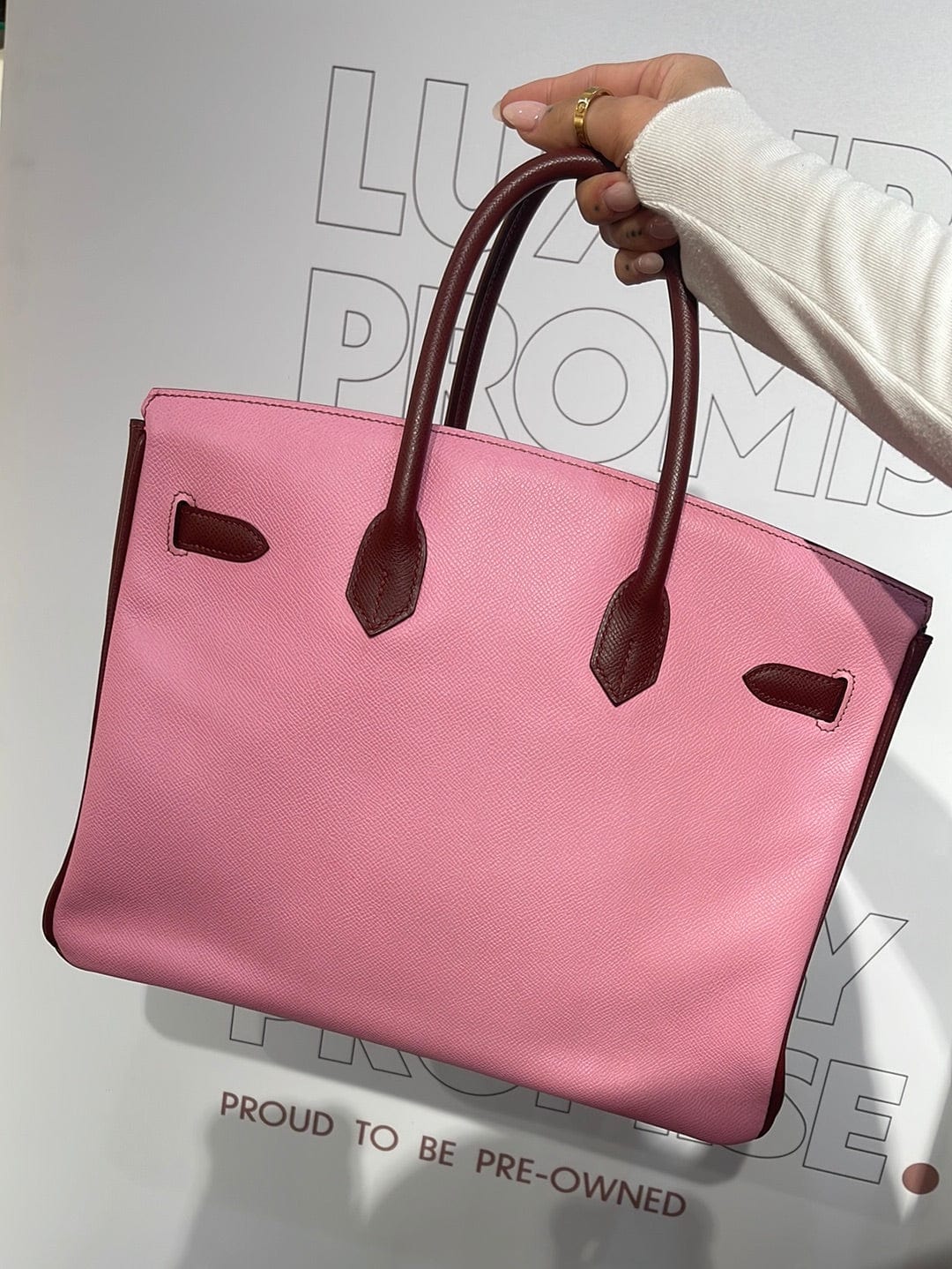 Hermès Hermès Birkin 35 Epsom HSS Rouge H & UNO Pink PHW