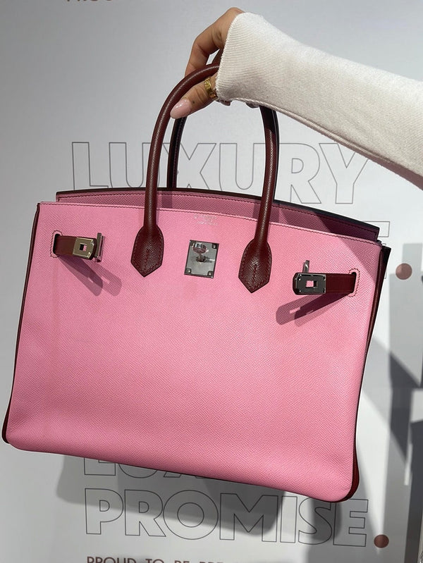 Hermès Hermès Birkin 35 Epsom HSS Rouge H & UNO Pink PHW