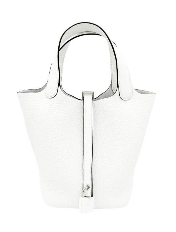 Hermès Hermes Picotin 18 New White Clemence PHW #B SKCB-072157