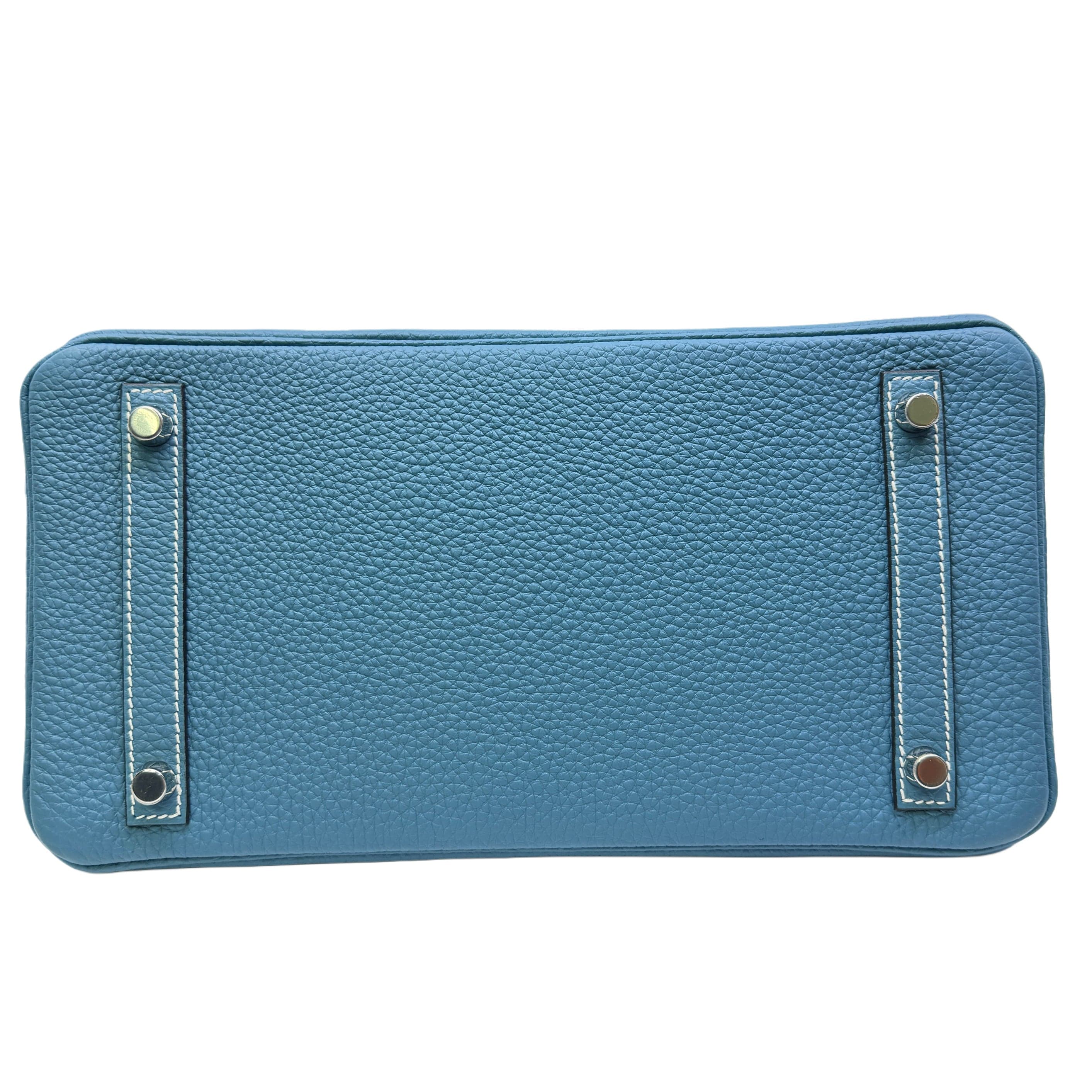 Hermès Birkin30 New blue jeans Togo PHW B B-311814