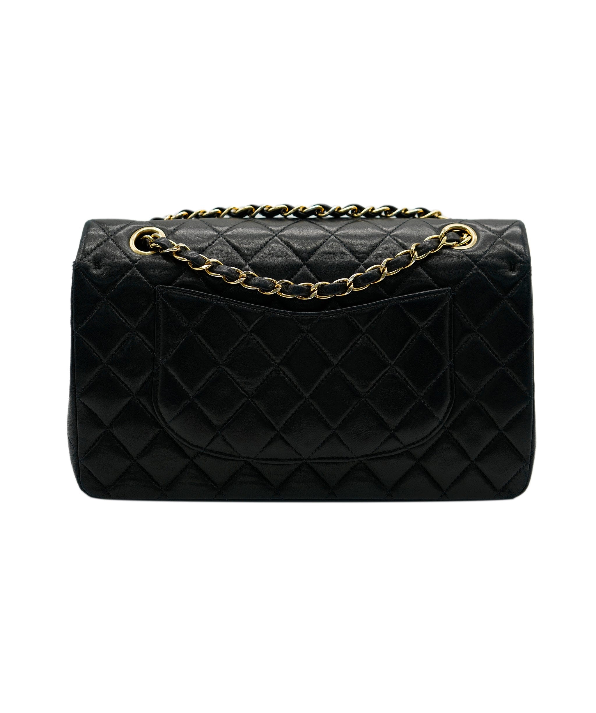 Hermès Chanel Timeless lambskin black ghw vintage AVC1104