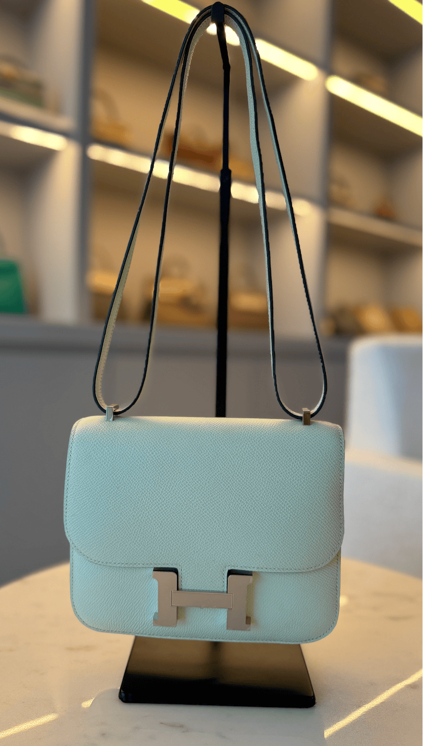 Hermès Constance 18 Vert Fizz	Epsom with Palladium Hardware AGC3223