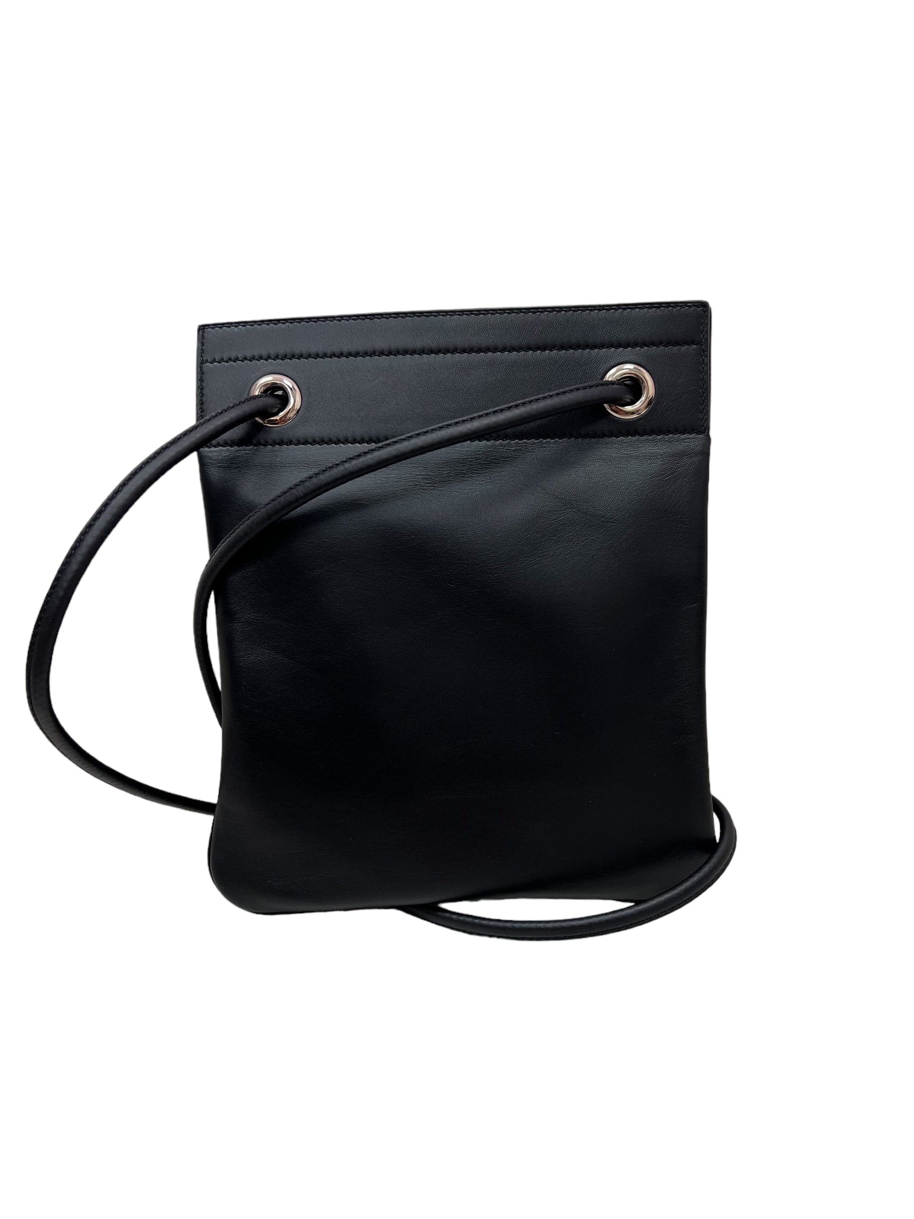Hermès Hermes Aline Mini Black Agneau PHW  SKC1643