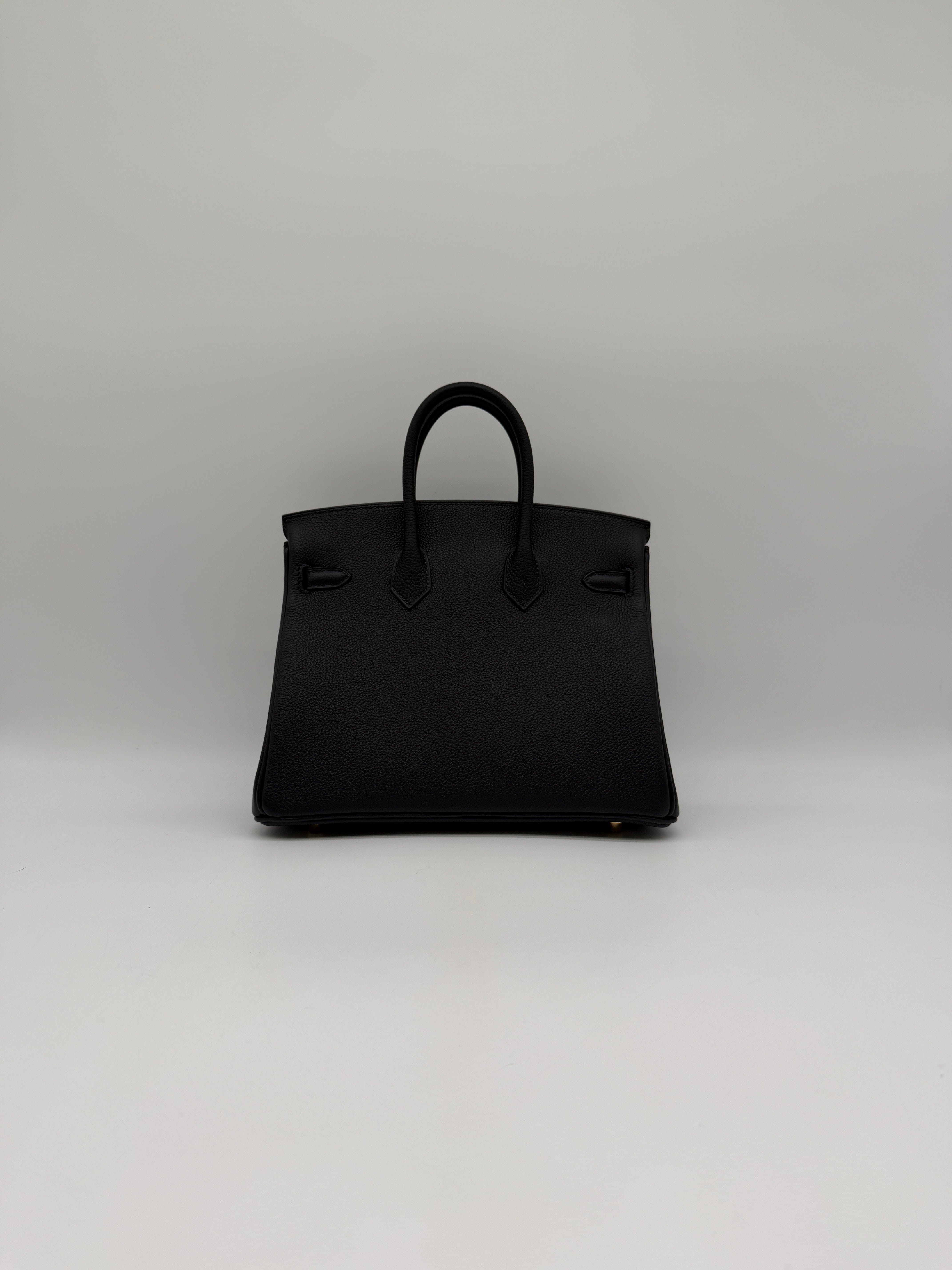 Hermès Hermès Birkin 25 Black Togo Gold Hardware