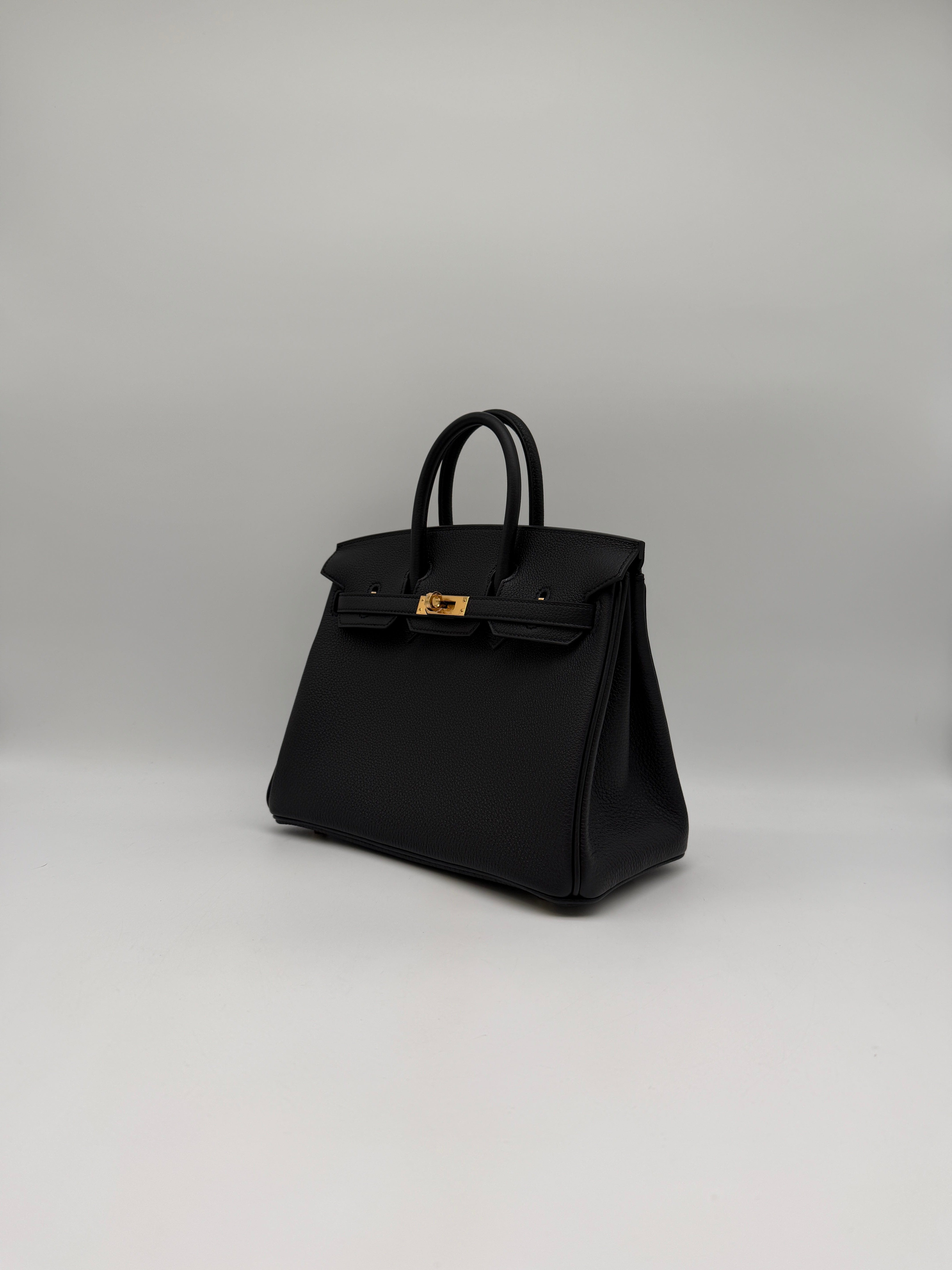 Hermès Hermès Birkin 25 Black Togo Gold Hardware