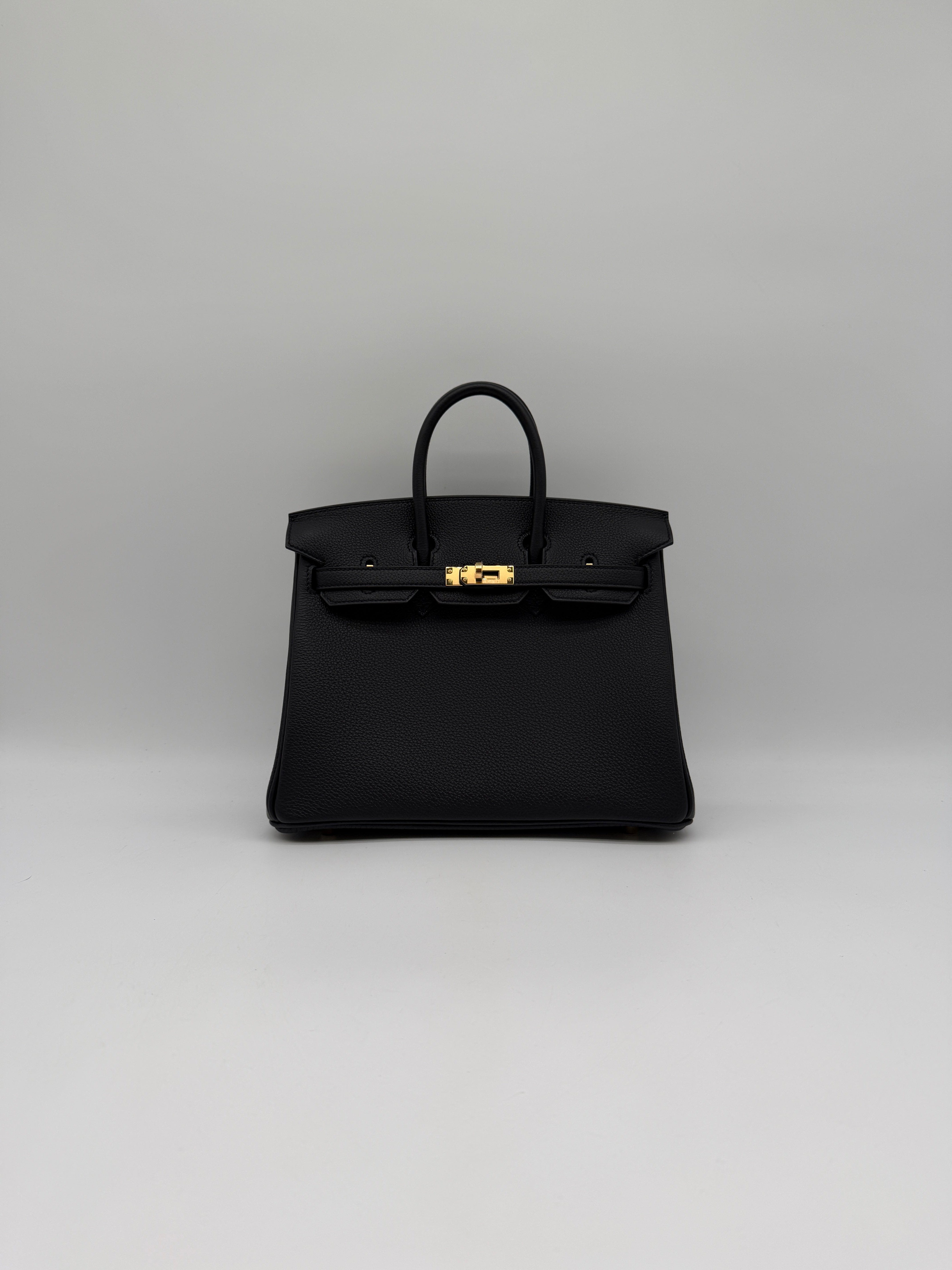 Hermès Hermès Birkin 25 Black Togo Gold Hardware