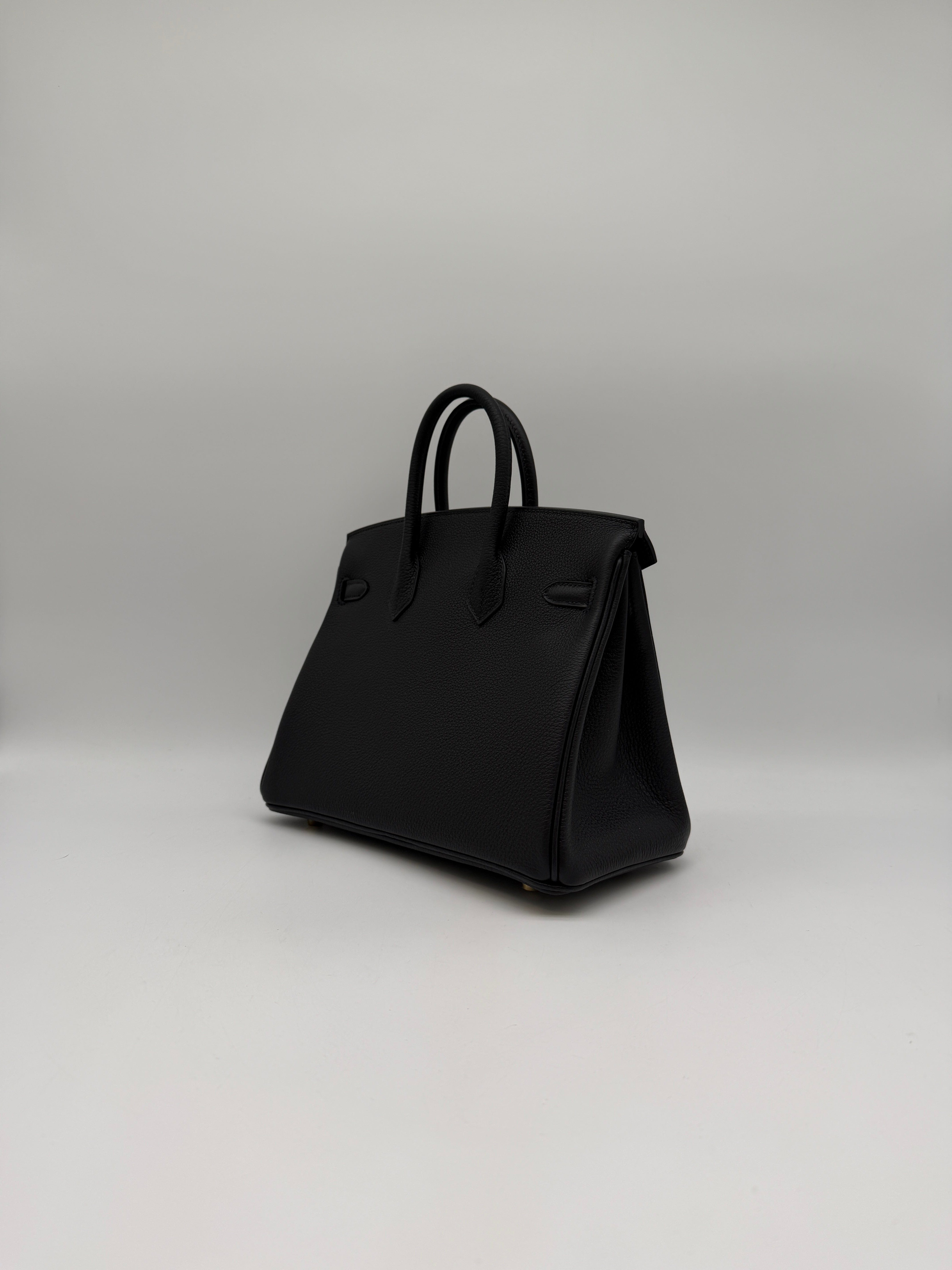 Hermès Hermès Birkin 25 Black Togo Gold Hardware