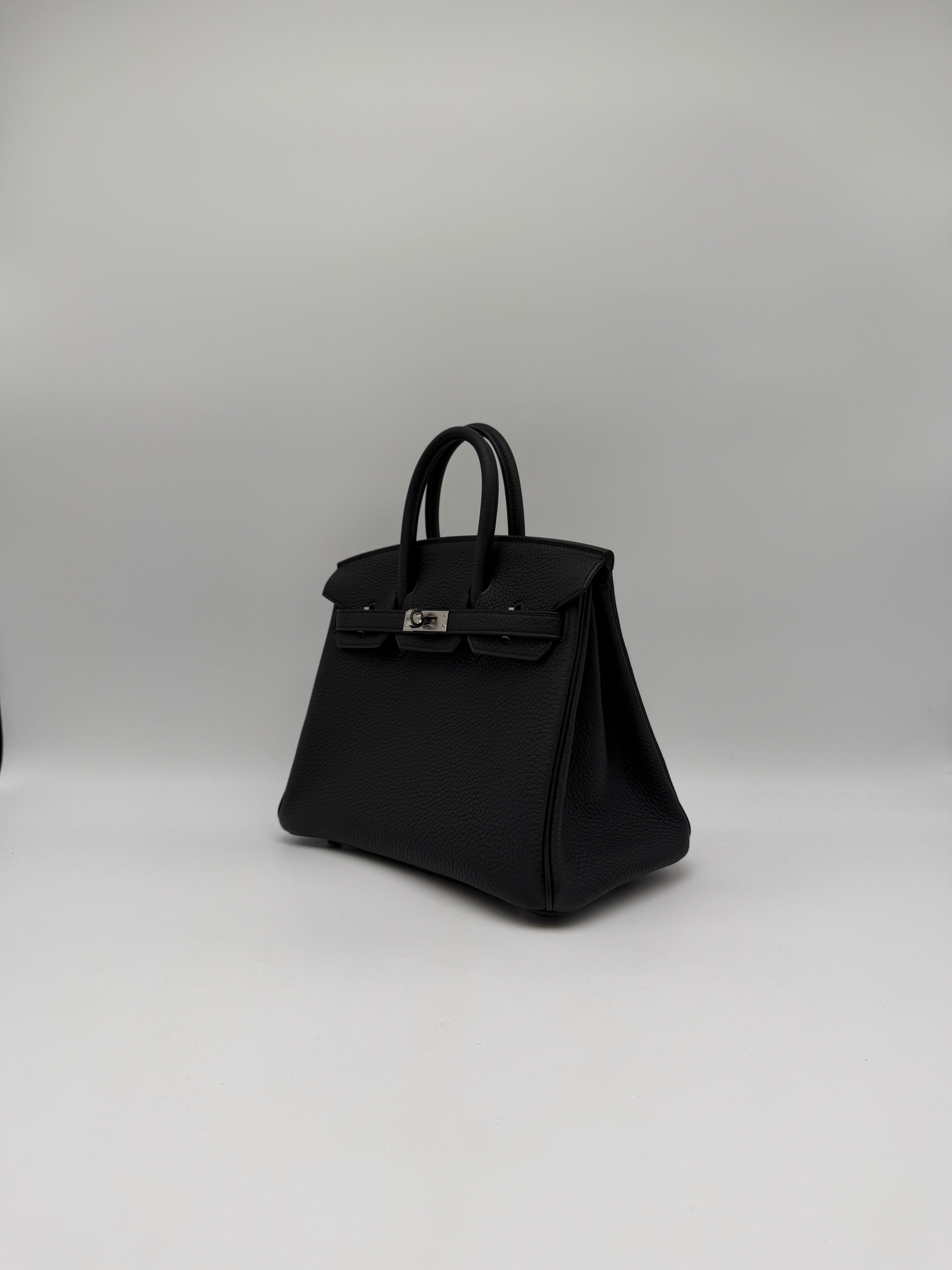 Hermès Hermès Birkin 25 Black Togo Palladium Hardware