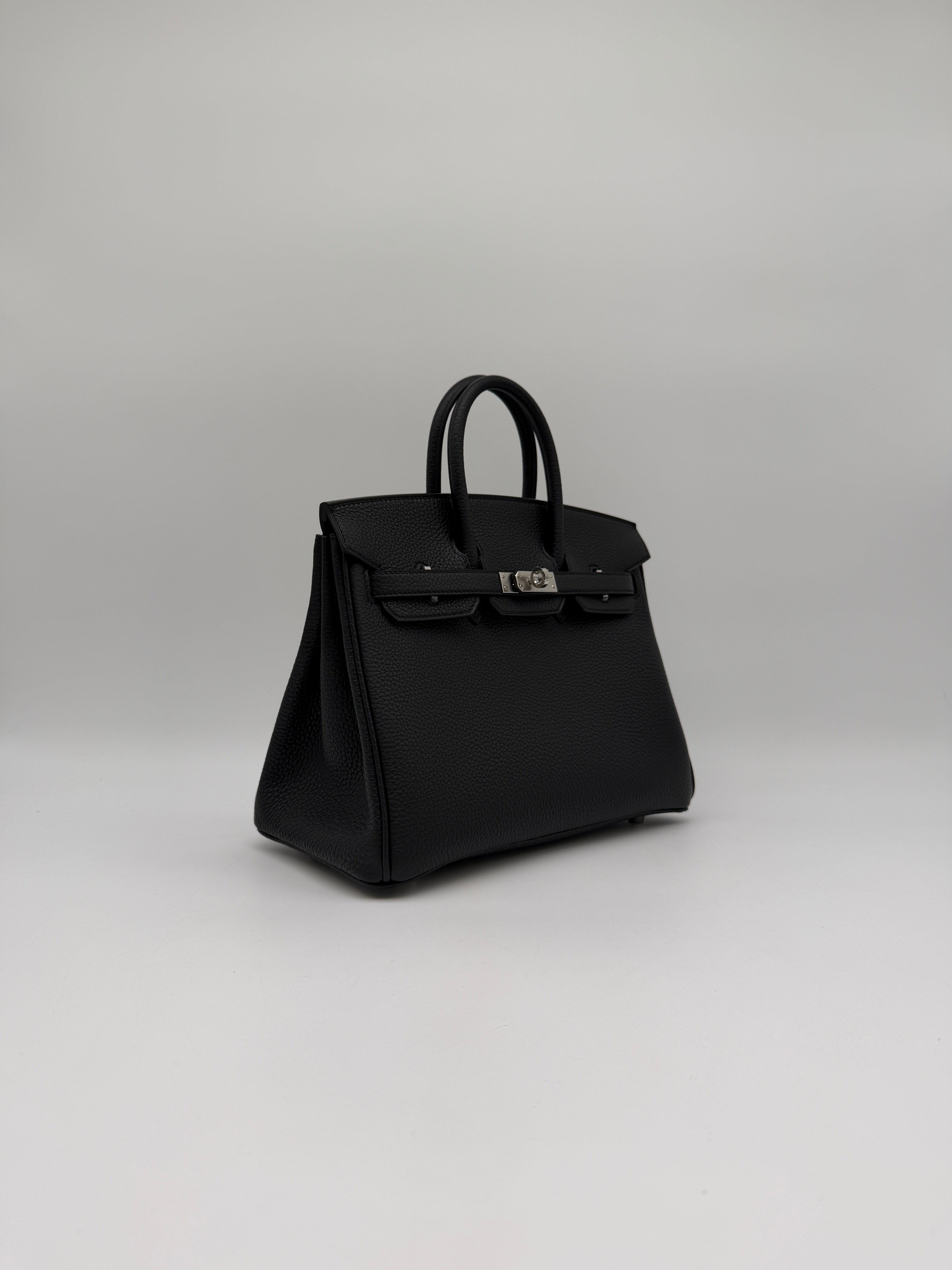 Hermès Hermès Birkin 25 Black Togo Palladium Hardware