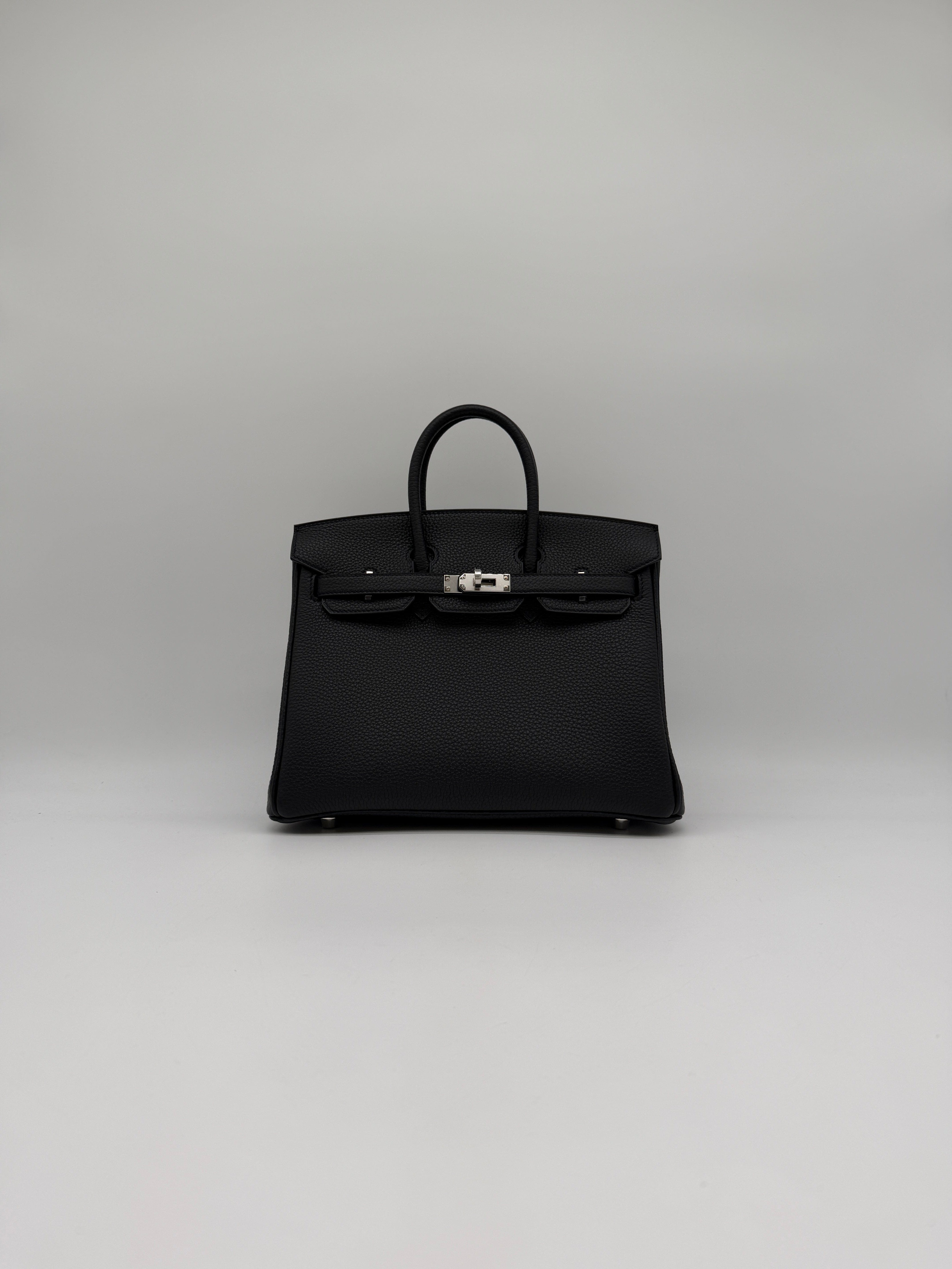 Hermès Hermès Birkin 25 Black Togo Palladium Hardware