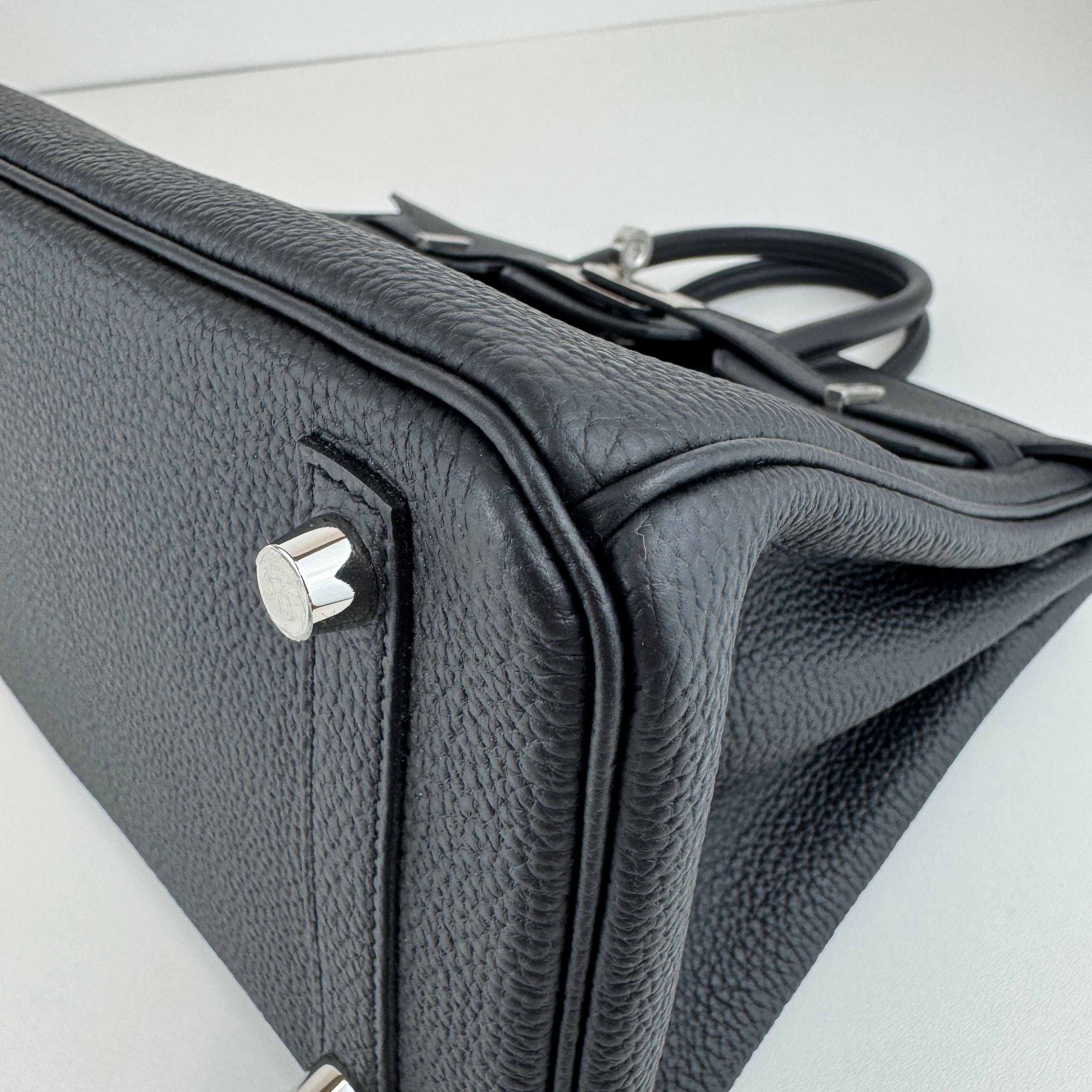 Hermès Hermes Birkin 25 Black togo PHW K B-338919