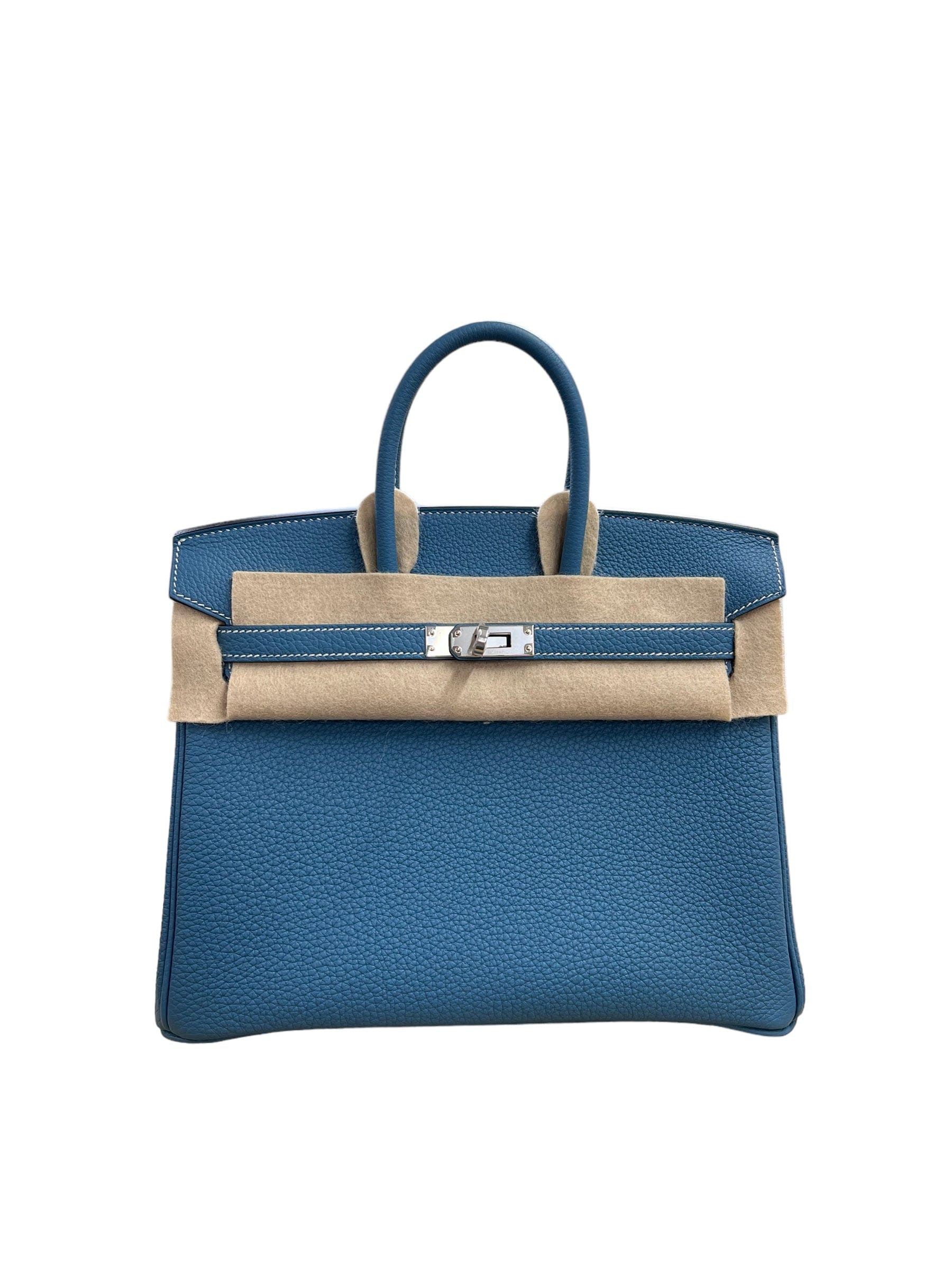Hermès Hermes Birkin 25 Bleu Jean Togo PHW #B SKCB-083026