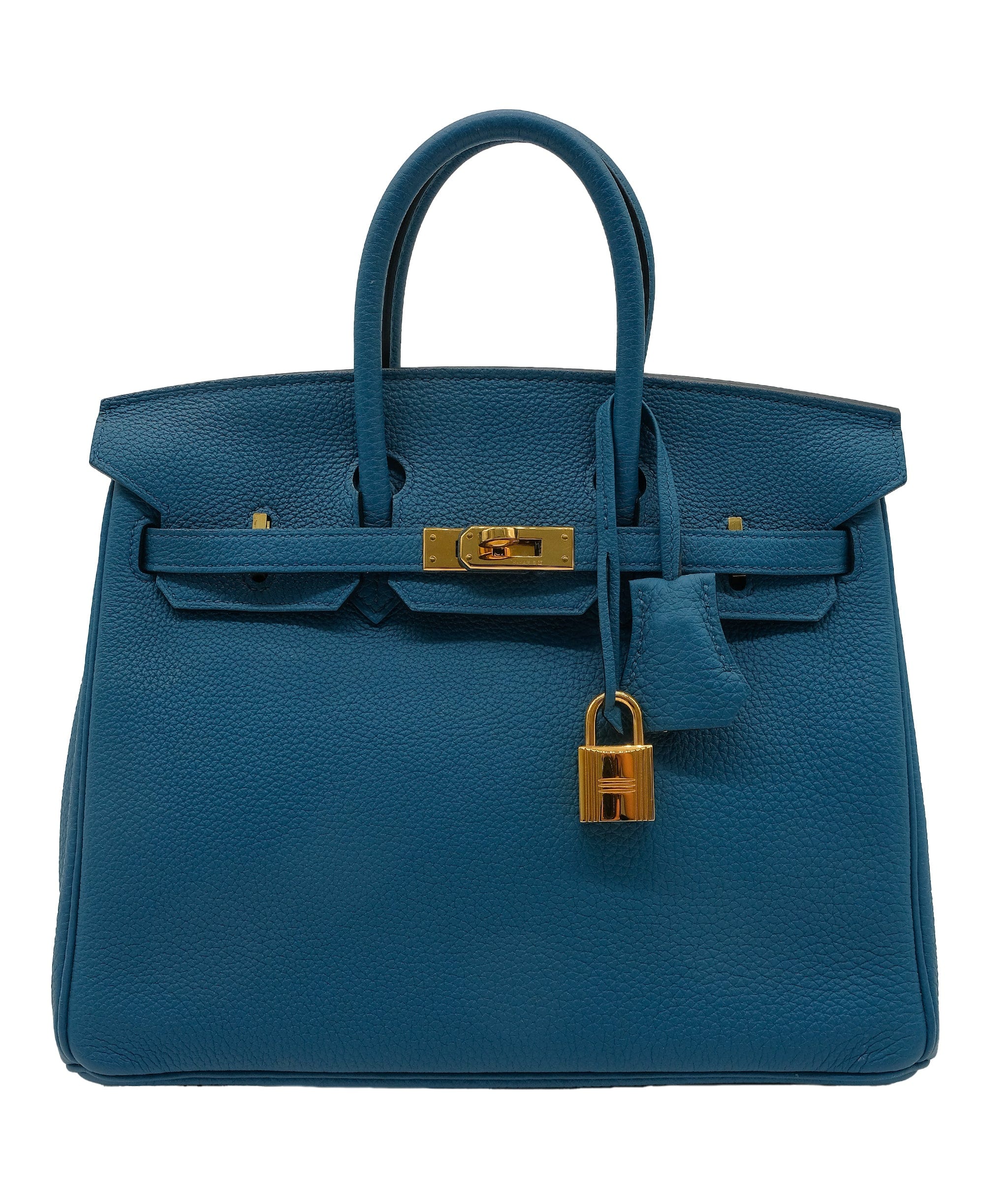 Hermès Hermes Birkin 25 Blue Petrol Togo GHW