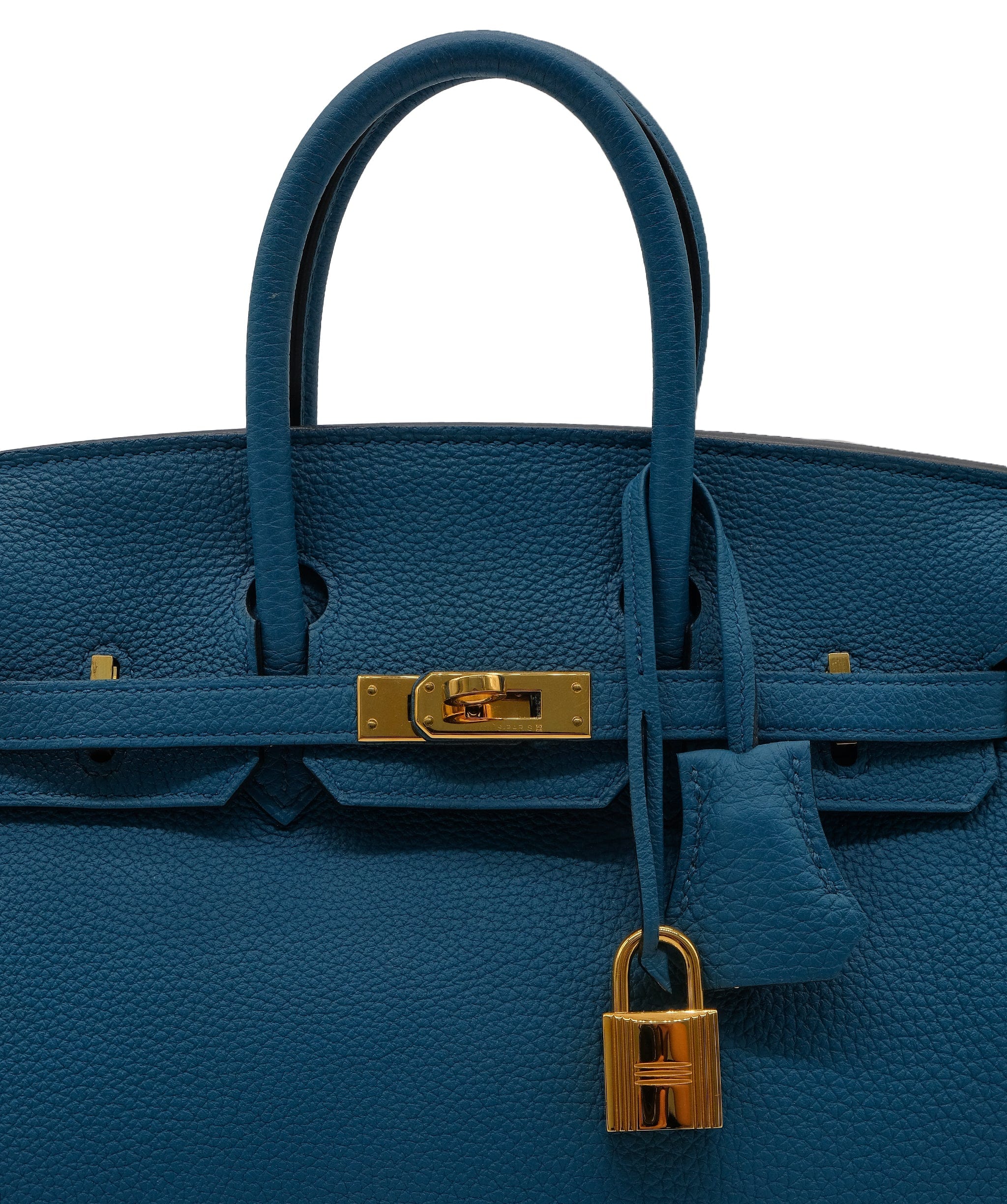 Hermès Hermes Birkin 25 Blue Petrol Togo GHW