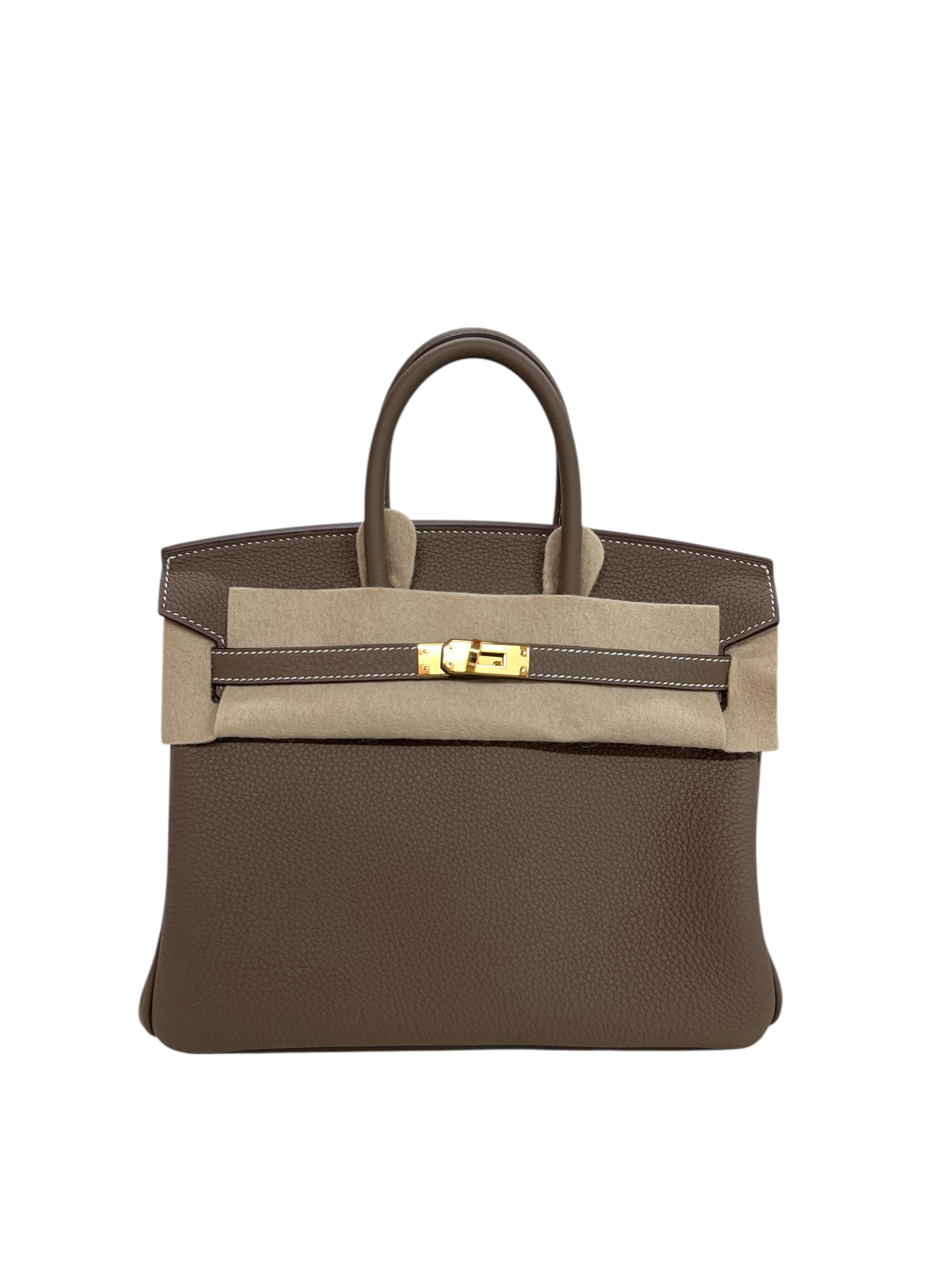 Hermès Hermes Birkin 25 Etoupe Togo GHW #K SKCJB-292513
