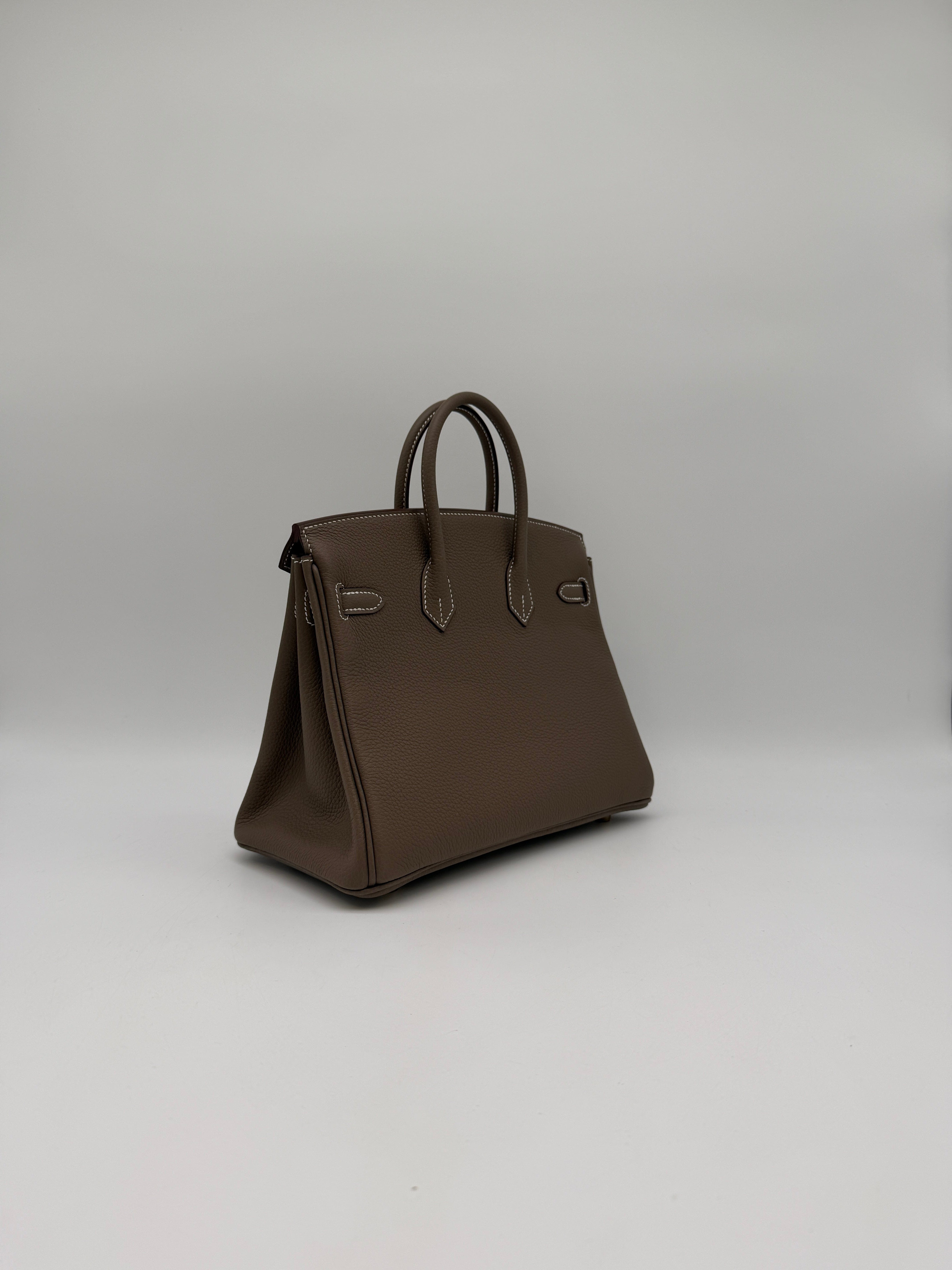 Hermès Hermès Birkin 25 Etoupe Togo Gold Hardware