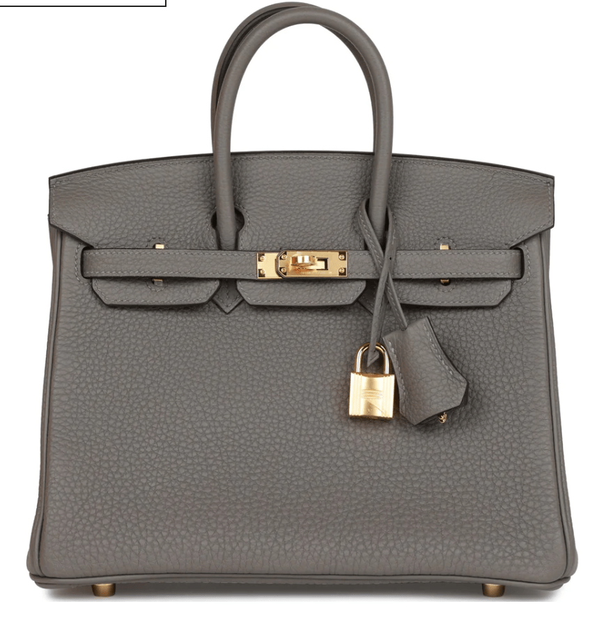 Hermès Hermès Birkin 25 Gris Meyer Togo GHW #B SKCB-094822