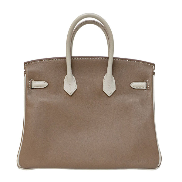 Hermès Hermes Birkin 25 HSS in Etoupe/Gris Perle Swift with Brushed PHW SYCH158