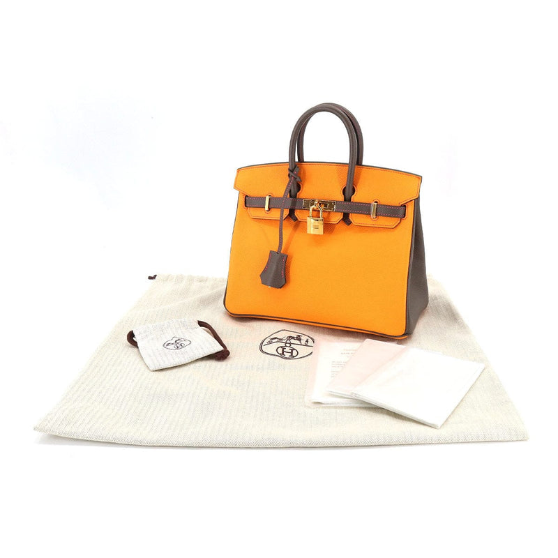 Hermes Birkin 25 HSS Jaune Dor Etain Epsom GHW A ASL8698