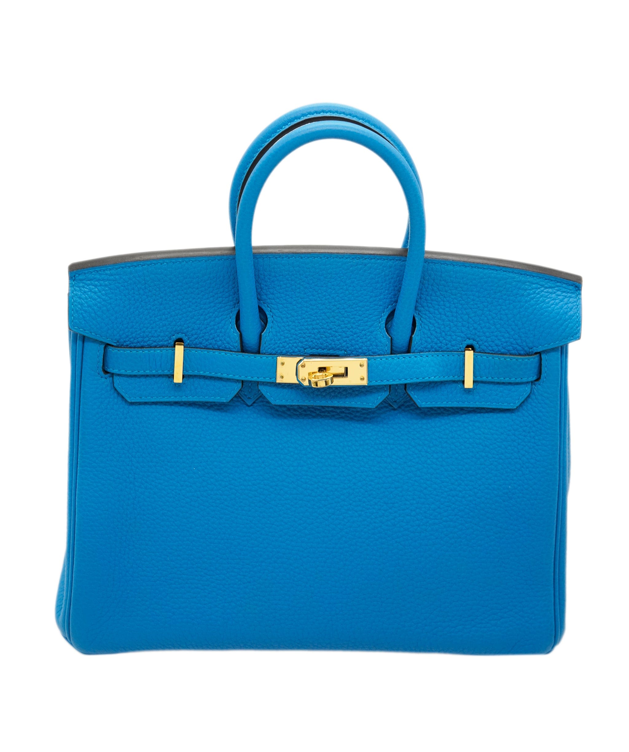 Hermès Hermes Birkin 25 Mykonos Blue Togo With GHW | PRELOVED 2017 (A STAMP) Full set ALC2459