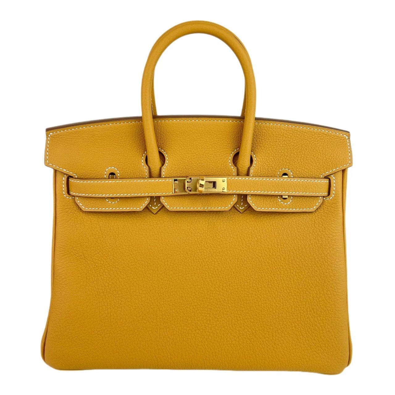 Hermès **Hermes Birkin 25 Natural Sable Togo GHW #W SKCB-121449