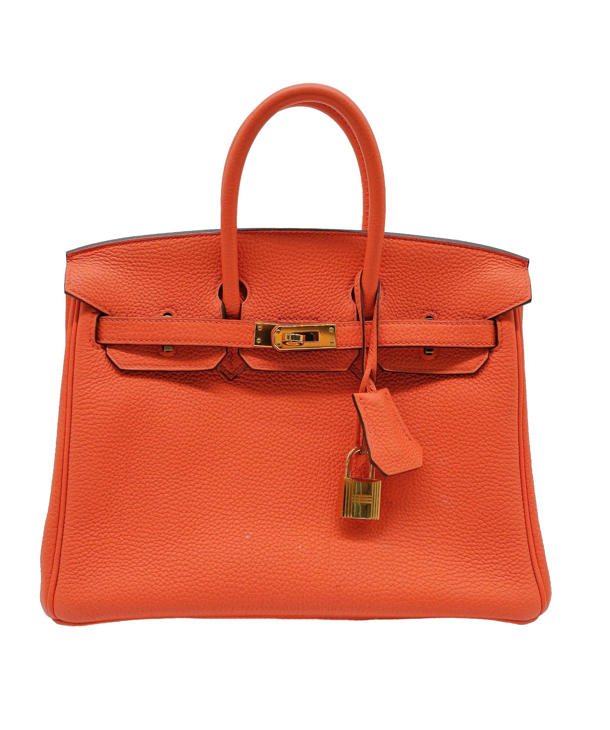 Hermès Hermes Birkin 25 Orange Poppy Togo GHW RJC3727