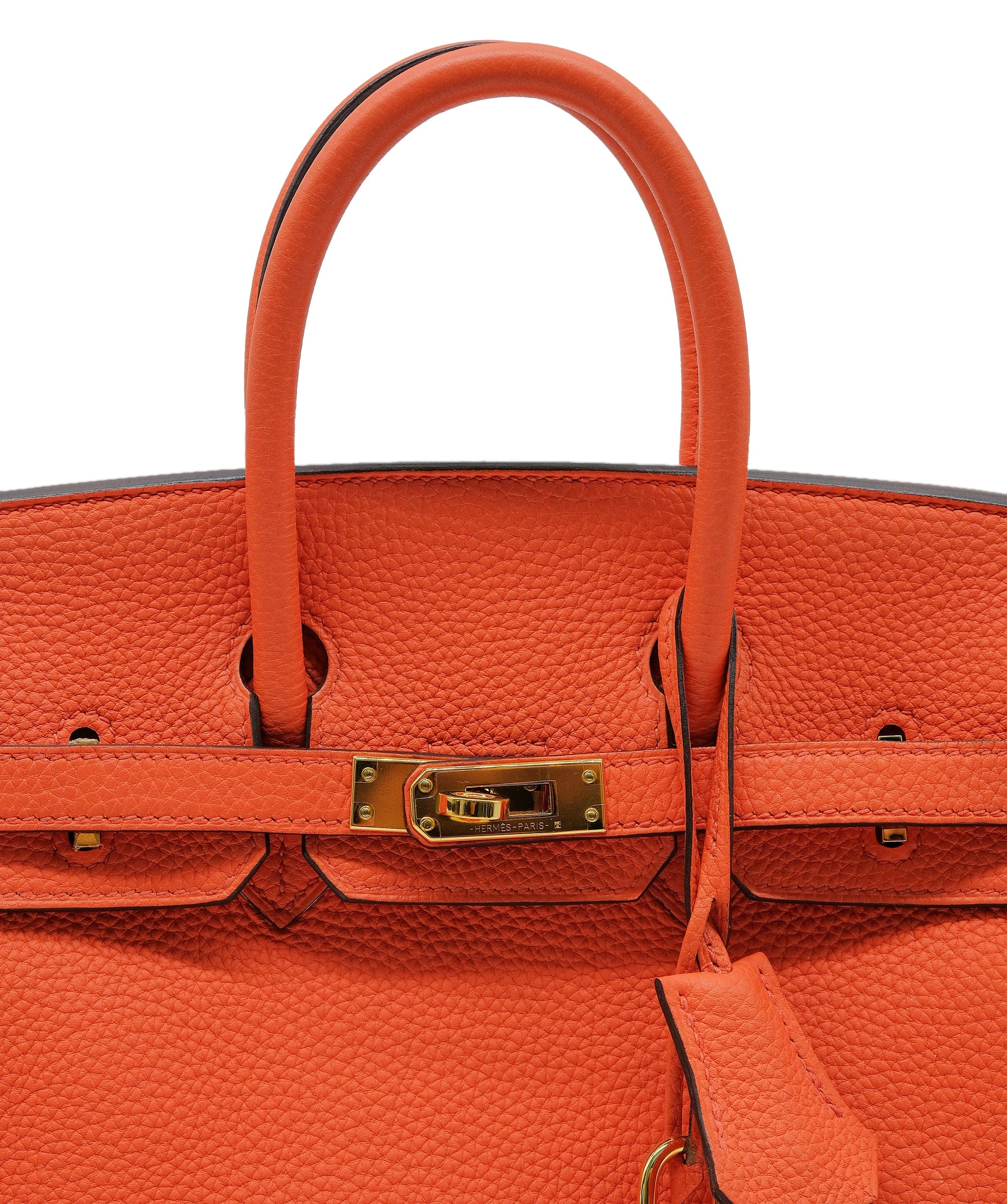 Hermès Hermes Birkin 25 Orange Poppy Togo GHW RJC3727